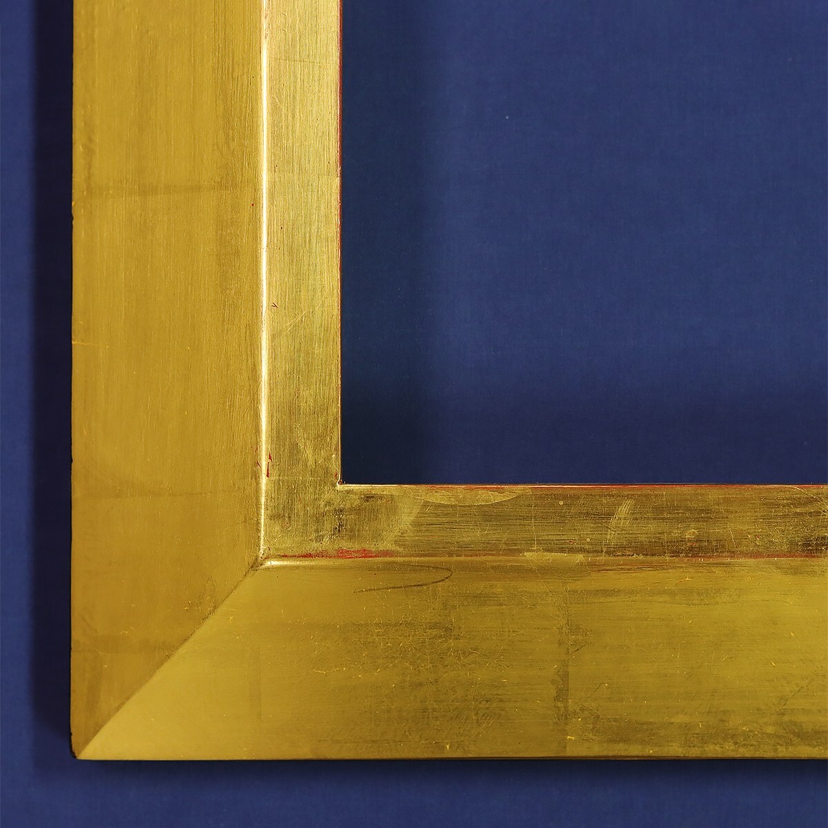 Contemporary Profile Picture Frame Gilded in 22K Gold Leaf By Frame Masters USA