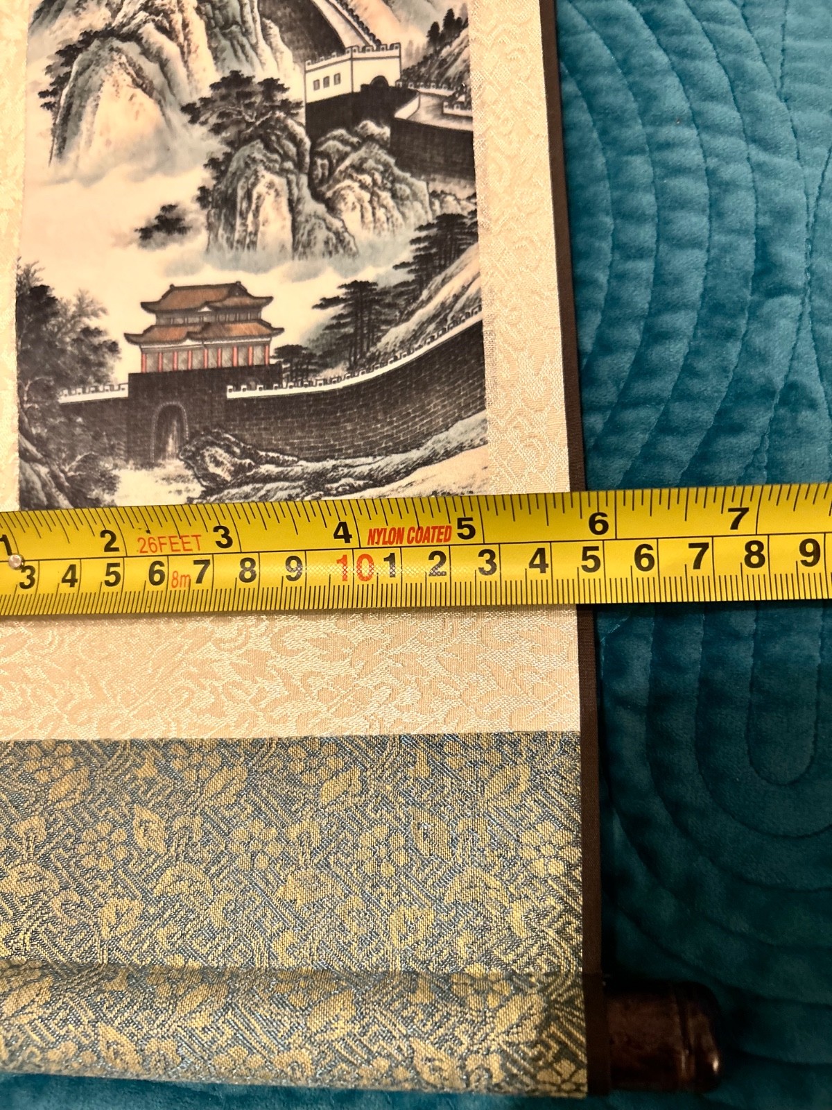 Chinese Silk Scroll Painting Landscapes Great Wall Scroll Painting Decoration