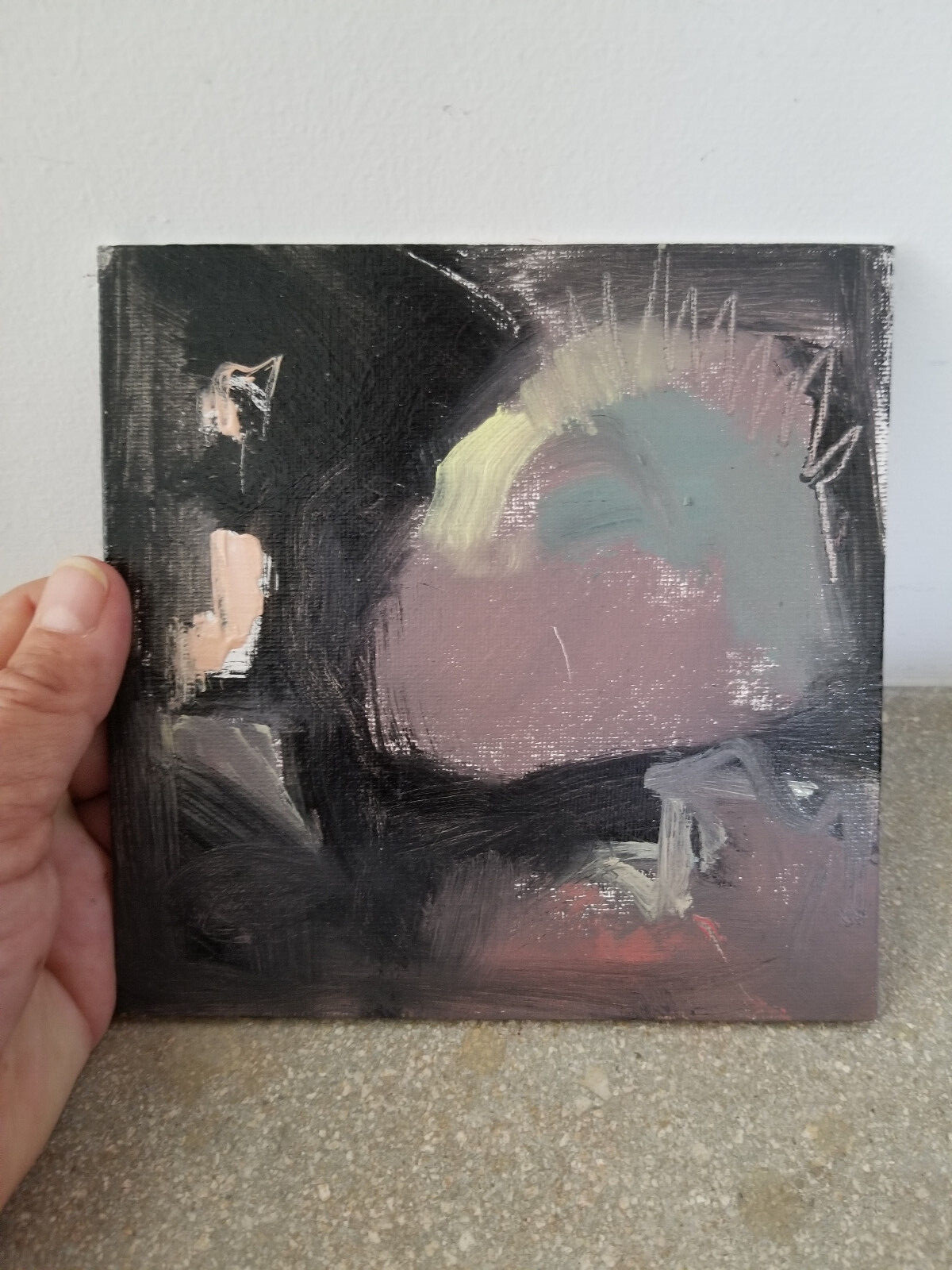 TWOBADARTISTS Original Abstract Expressionism Oil Painting Cool New Art 6×6