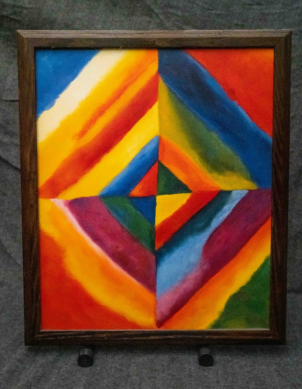 Canvas Hand Painted Replica Wassily Kandinsky Color Studies Geometric Shapes