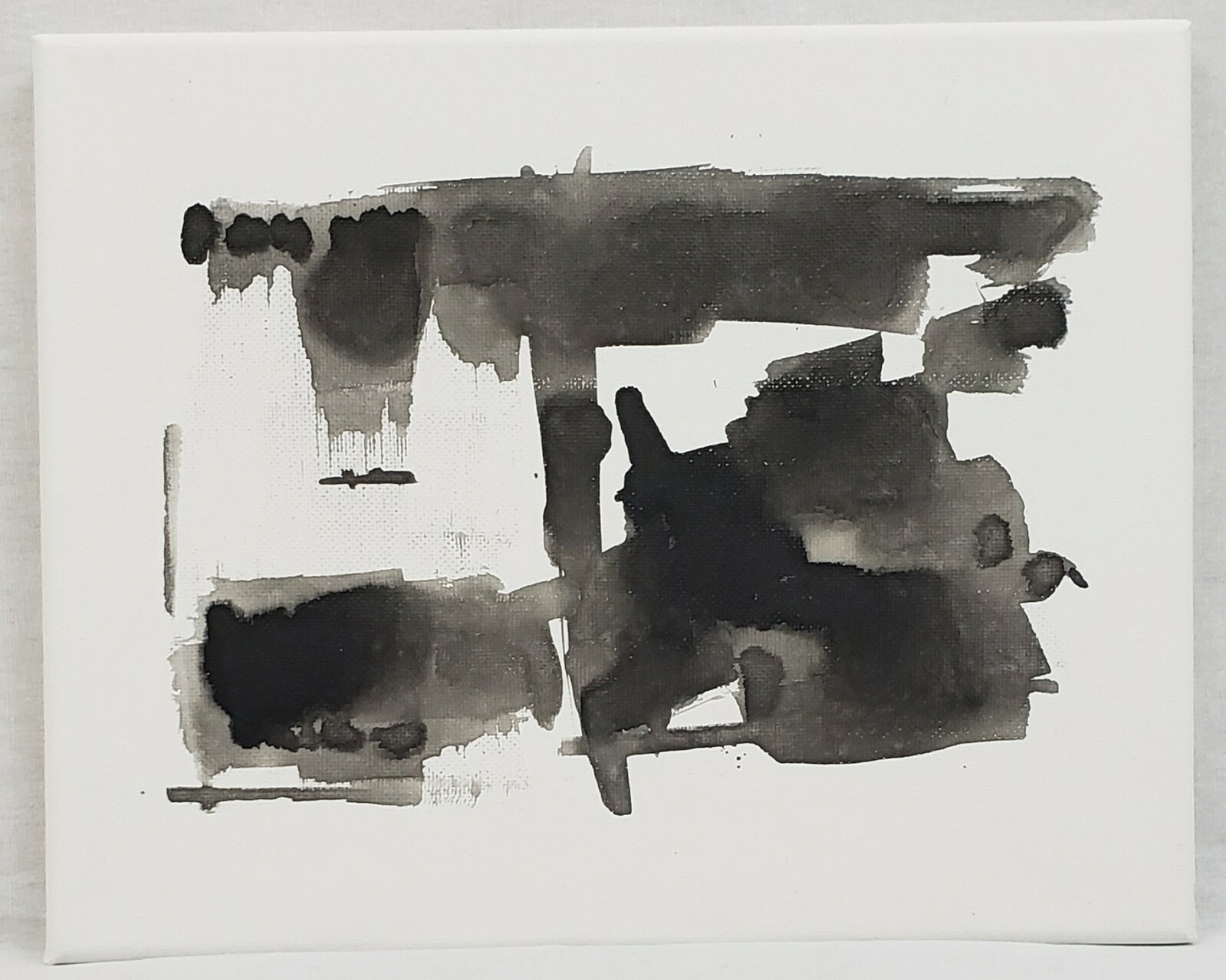 No.04 Original Abstract Modern Minimal Black Ink Painting By K.A.Davis