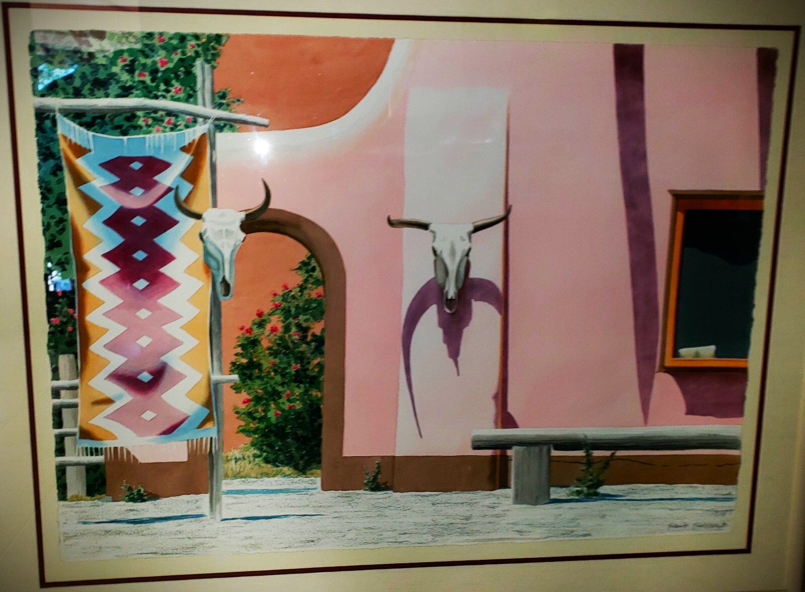ROBERT PARKISON Original SIGNED Watercolor Aquarelle Painting Santa Fe Morning