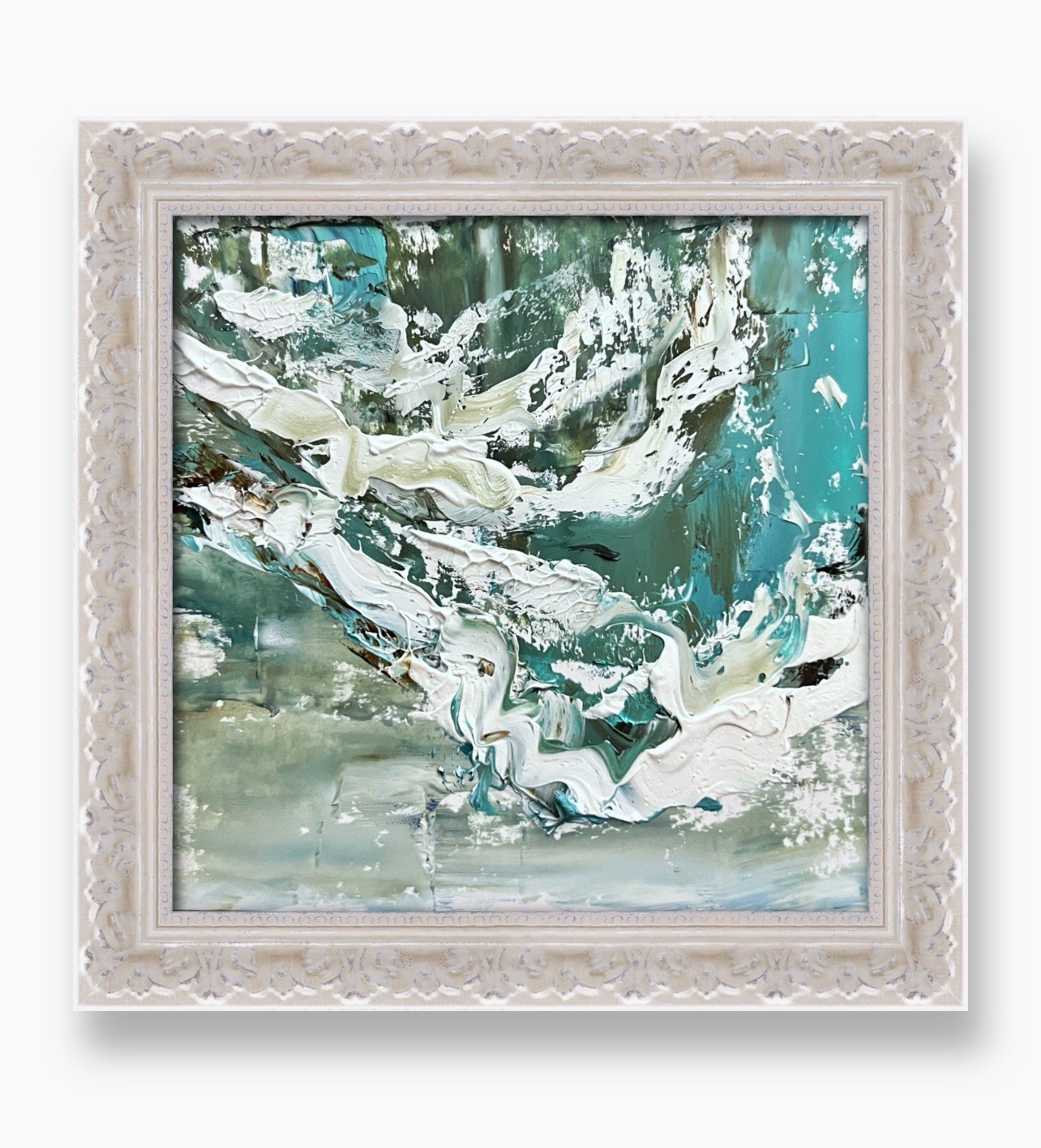 Miami Beach Minimalist Art Framed Decor • Abstract Seascape Contemporary Artwork
