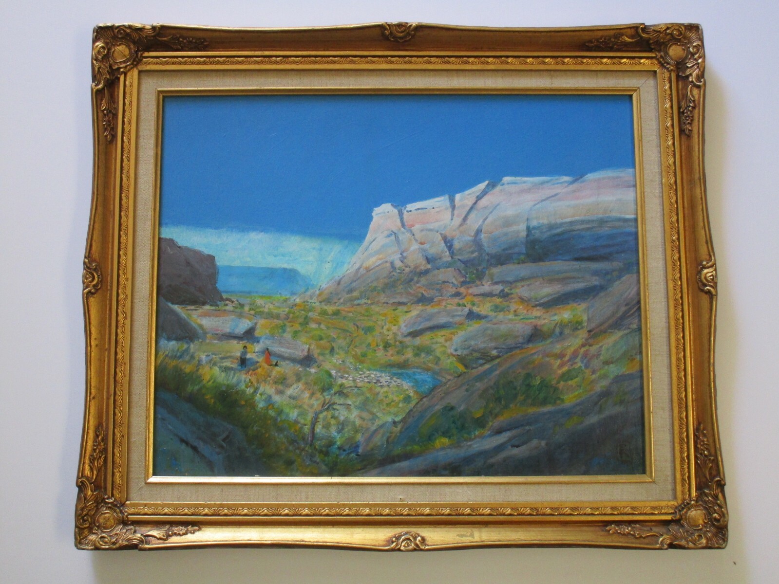 FREDERICK RAY PAINTING AMERICAN LANDSCAPE IMPRESSIONIST MONTEZUMA’S WELL ARIZONA