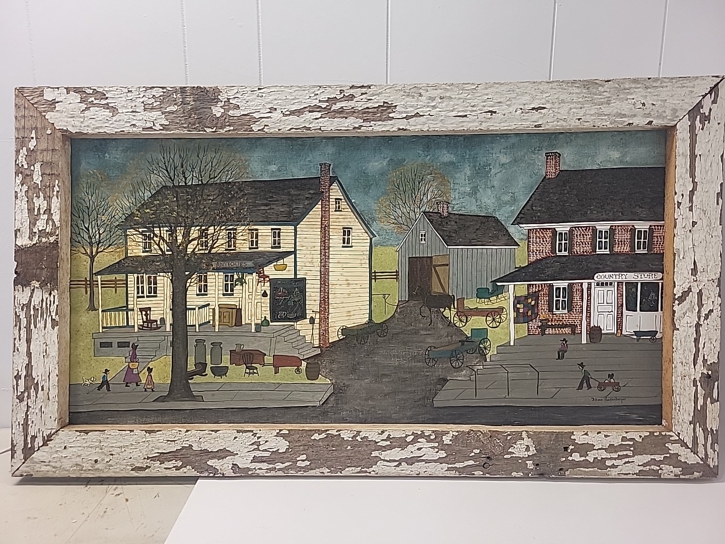 Dolores Hackenberger «Zane’s Antique Shop» Oil On Canvas