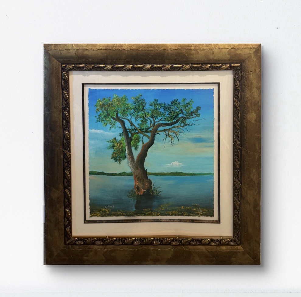 David Najar Giclee on Paper «Alluring» 30×30 Signed