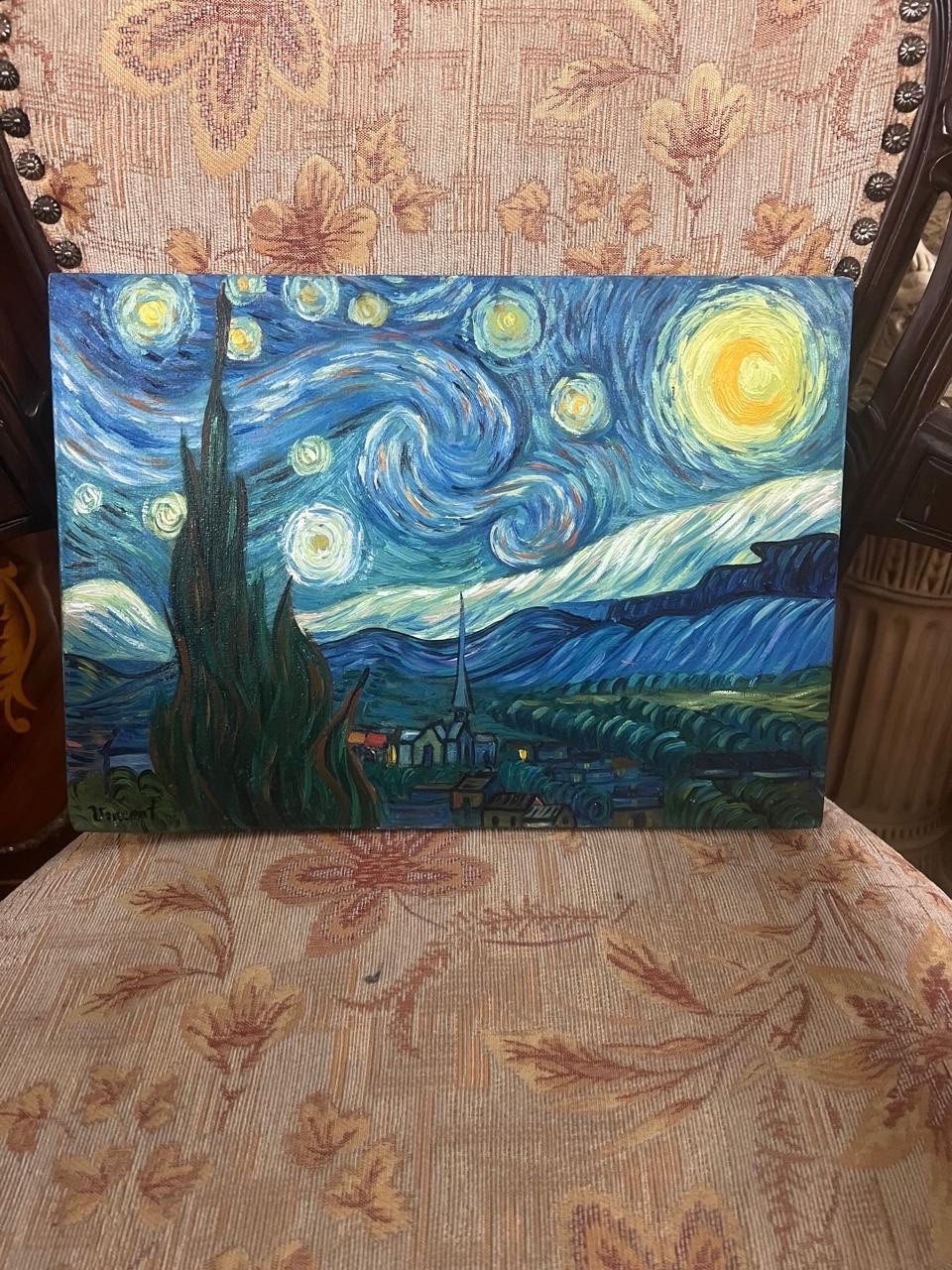 Vincent Van Gogh – Amazing Oil Painting – Signed – Stamped – A1
