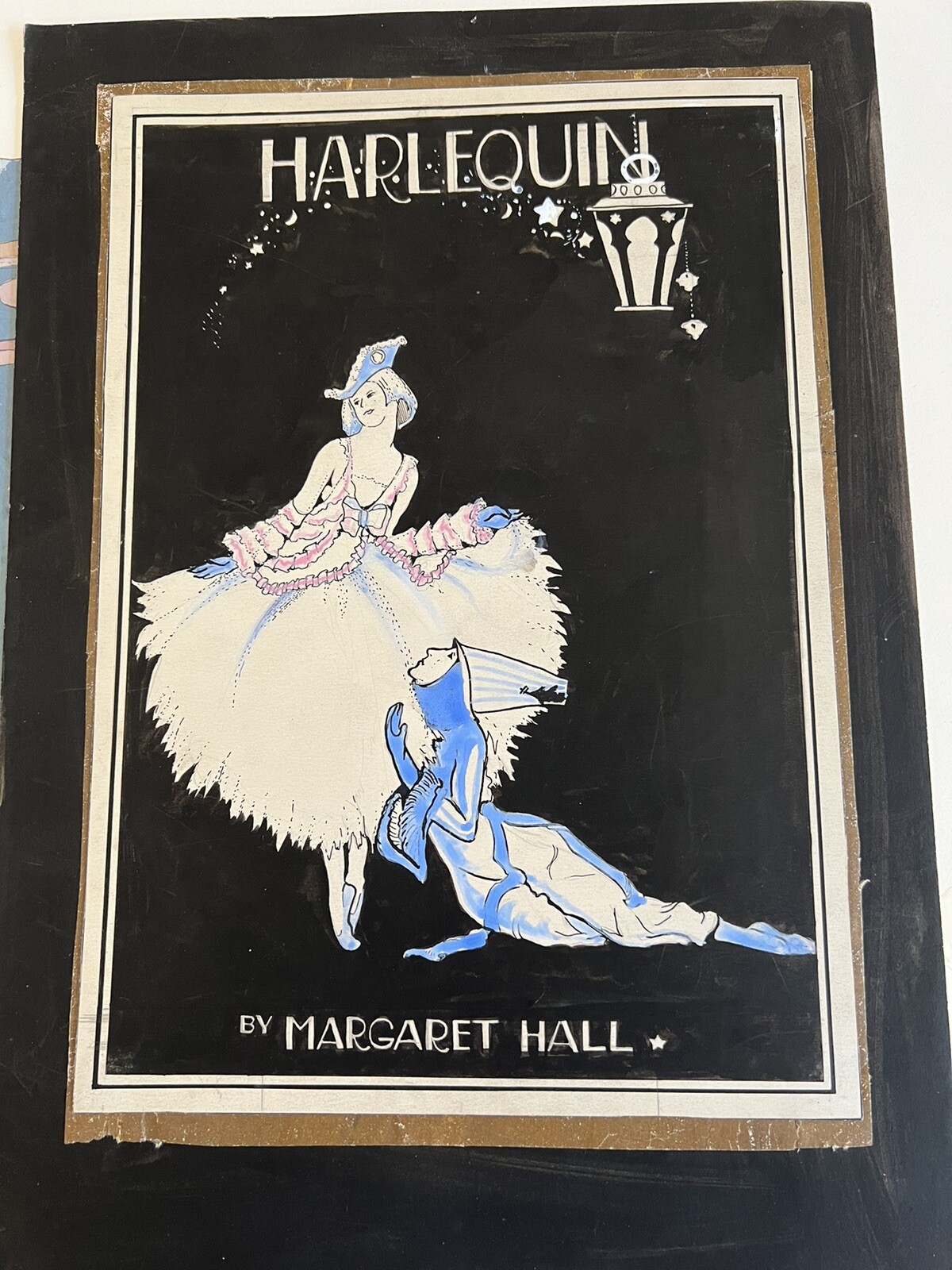 Watercolor Cover Art Illustrator Esther Heins (Berow) Attrib. 1930s Cover Study