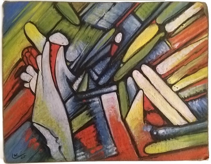 Wassily Kandinsky Geometric Abstraction #8 Original Painting