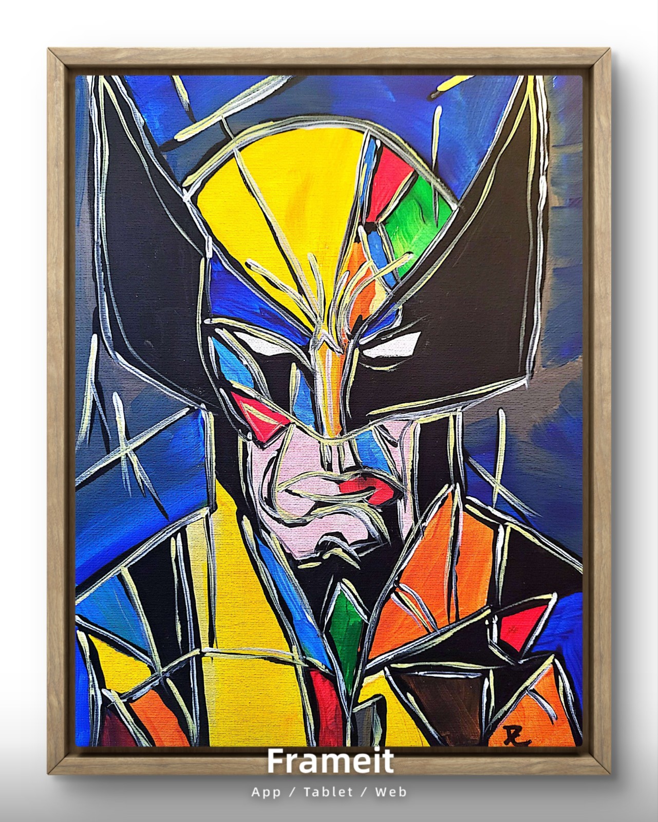 D Cook EXPRESSIONISM 14X11 Hero ABSTRACT ORIGINAL ART MODERN HOME