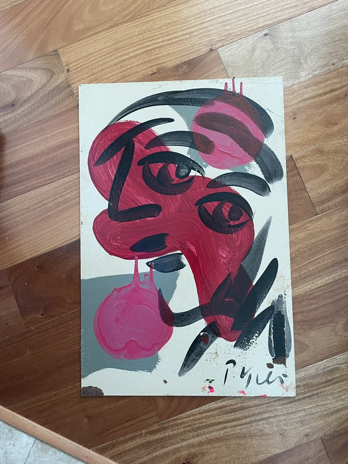 Peter Robert Keil Painting board Signed 24@16 masonite