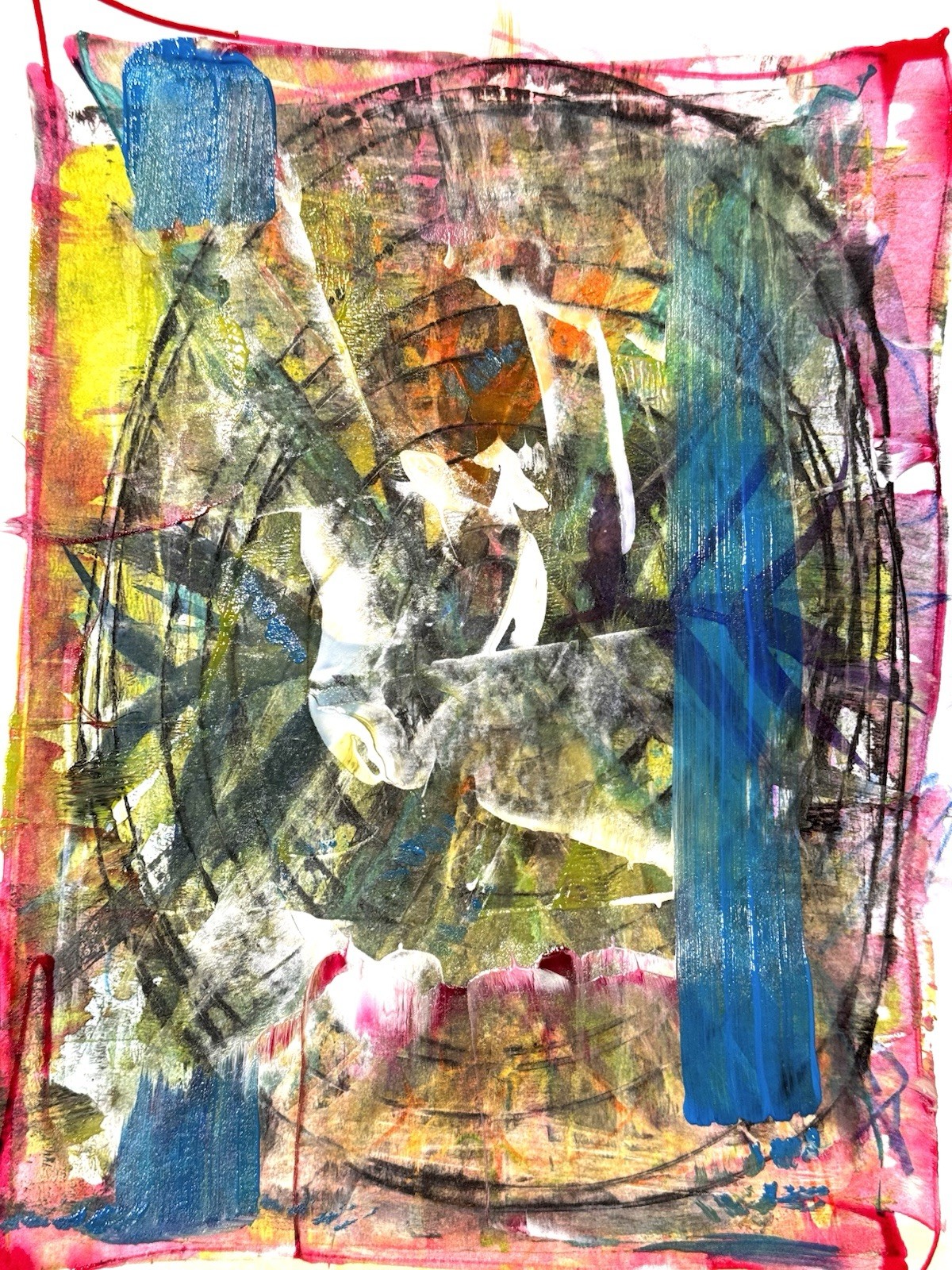 Original Abstract Expressionism 9×12 Handmade Unique Signed Fine Art 11