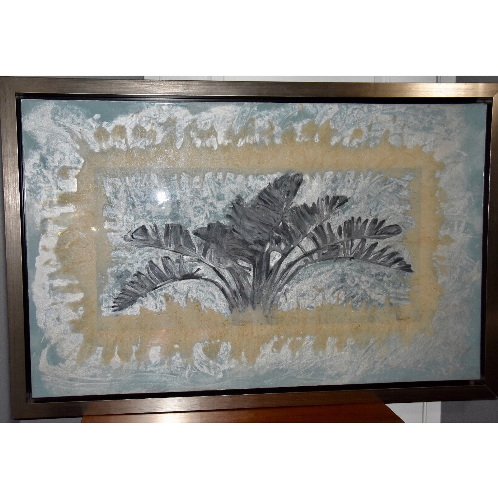 Studio Art Carolyn Johnson Mixed Media Wall Art «Strands Palm» Fine Art