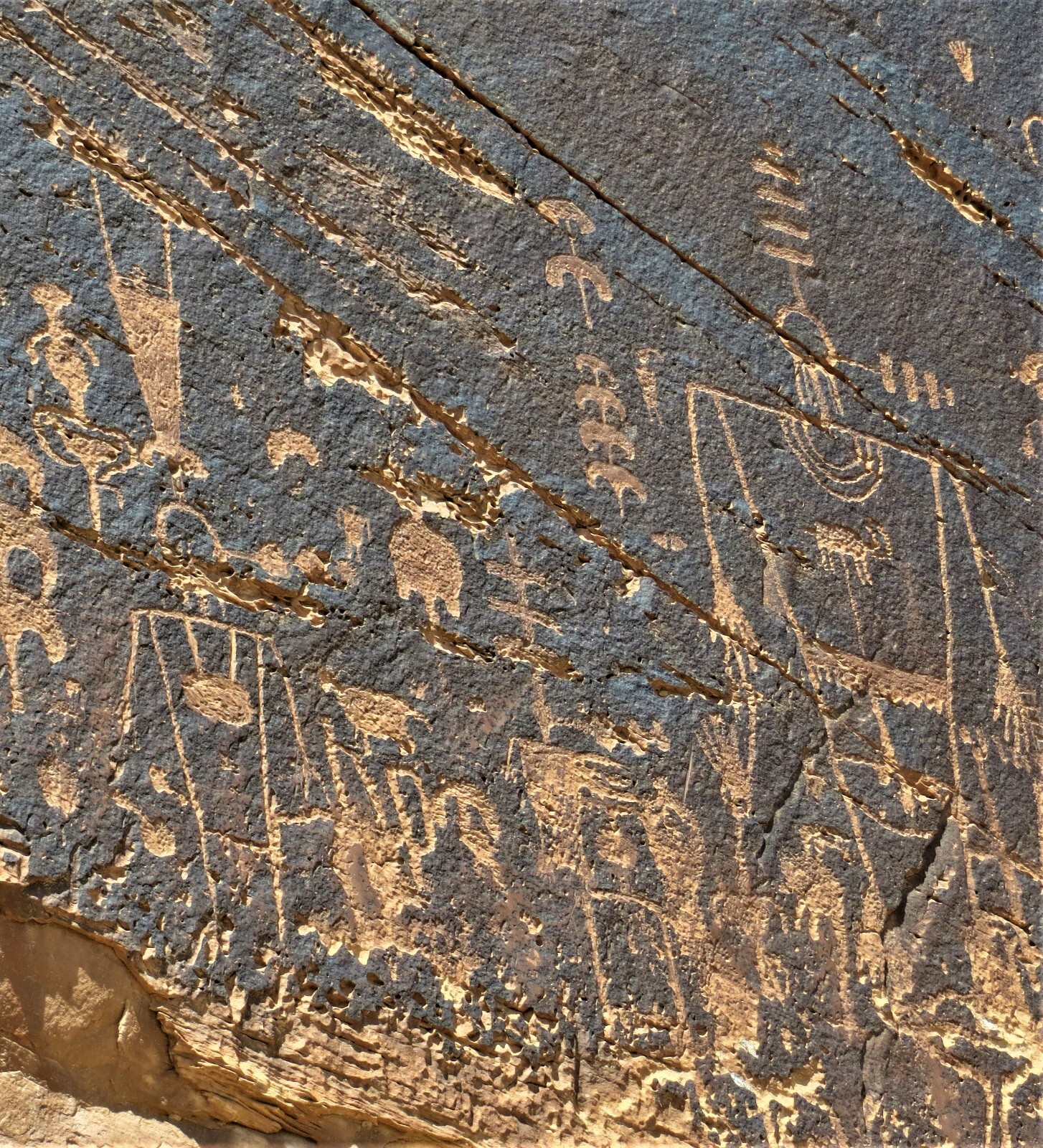 Arlene Connolly Framed Petroglyph / Rock Art «Butler Wash, Utah»