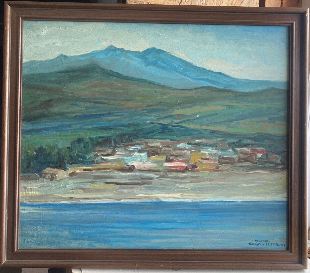 ::Mercedes Thomaselii Depetromo, Küstenlandschaft Mittelmeer Expressionist Küste