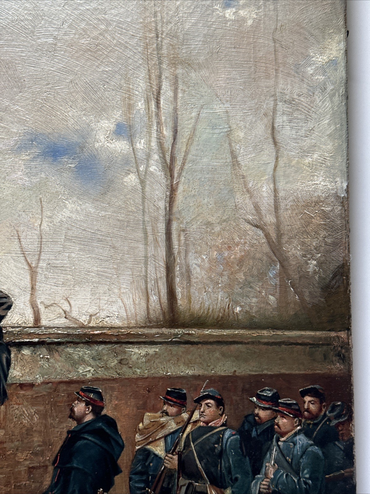 Edward Dufner Painting Impressionism Listed Famous Antique 1890’s War Military