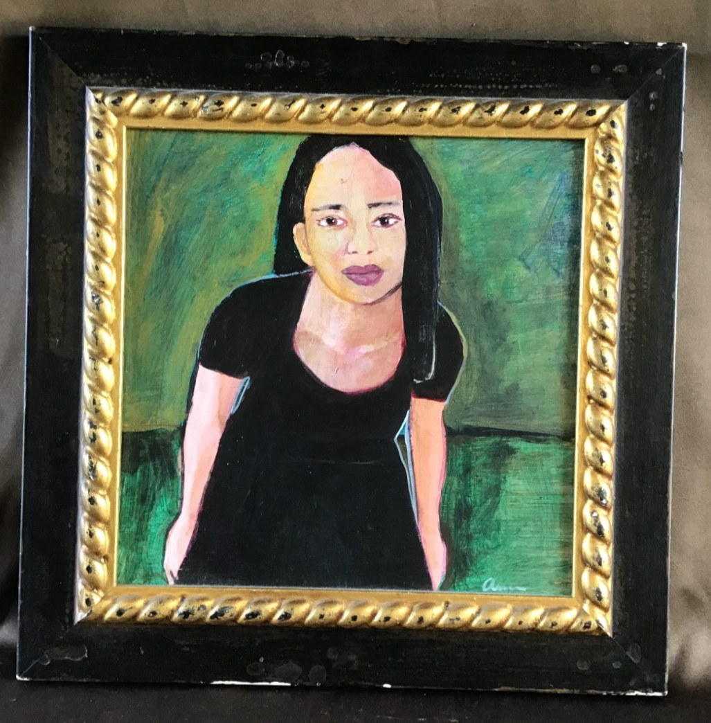 Oil on Canvas ‘Someone’s Daughter’ – 16.5 in x 16.5 in x 2 in – Beautiful Colors