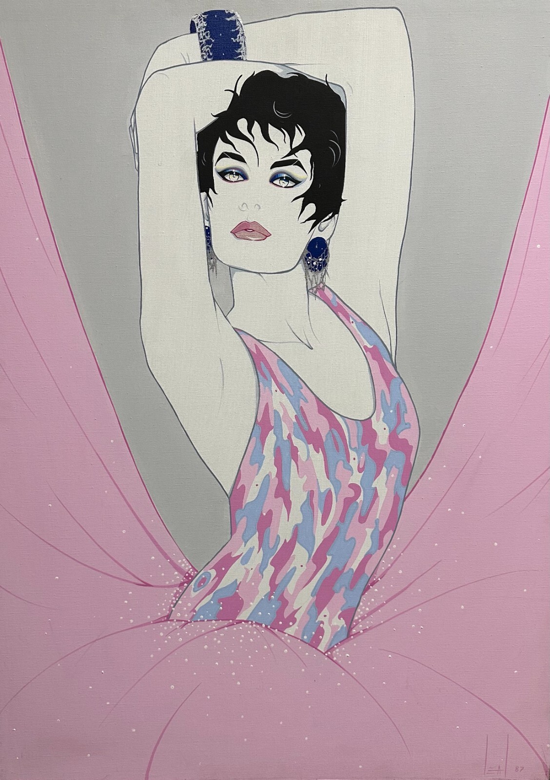 Steve Leal, original painting on canvas, 1987