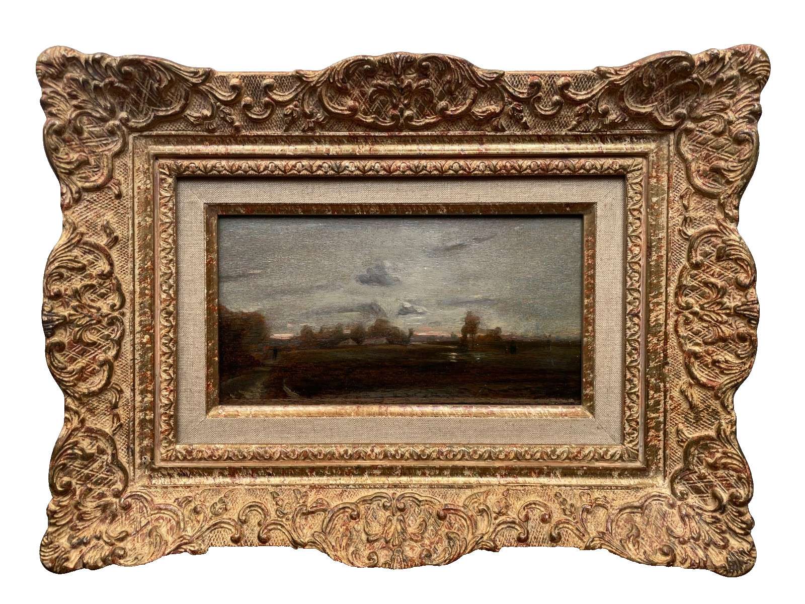 Camille COROT – BEARS THE STUDIO SALE WAX SEAL – Oil Panel Barbizon – Landscape