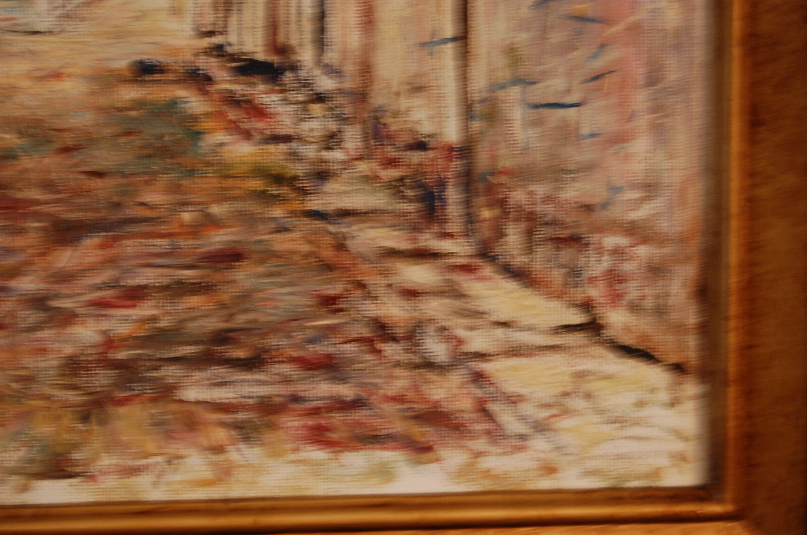 FRAMED SIGNED ORIGINAL OIL COLONIAL STREET OLD HAVANA, CUBA ARTIST: HECTO VIDAL