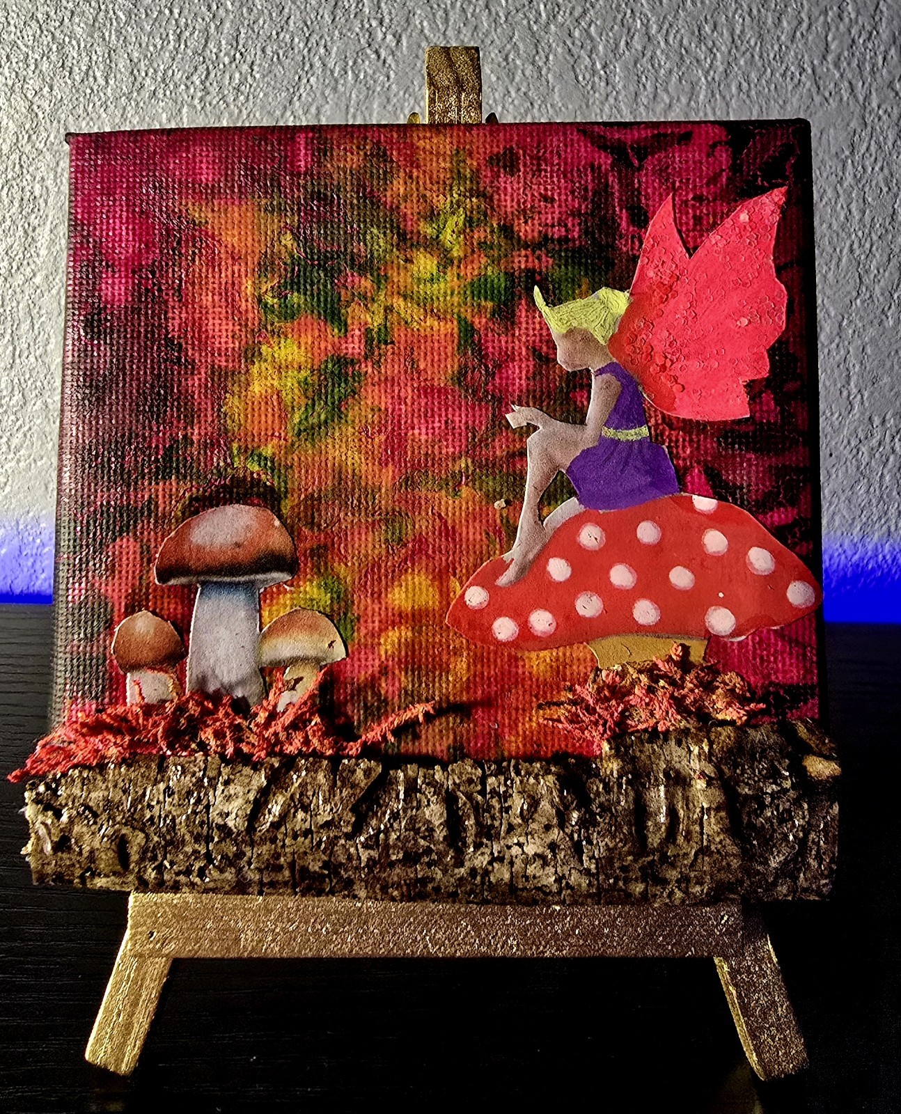 4″ X 4″ Original Painting With Display Easel » A Thinking Place»
