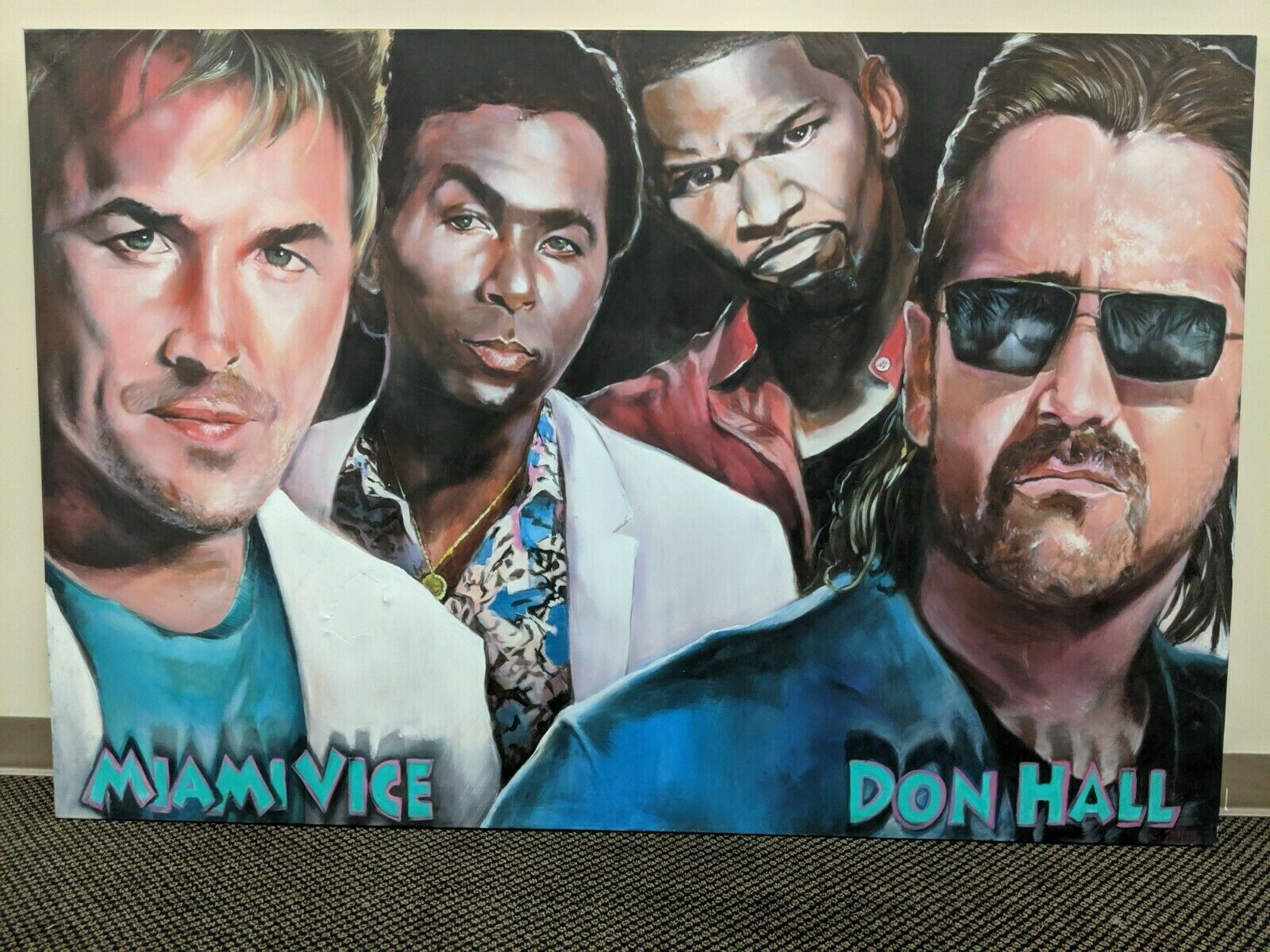 Miami Vice Don Johnson Philip Michael Thomas Edward James Olmos Jamie Foxx Large