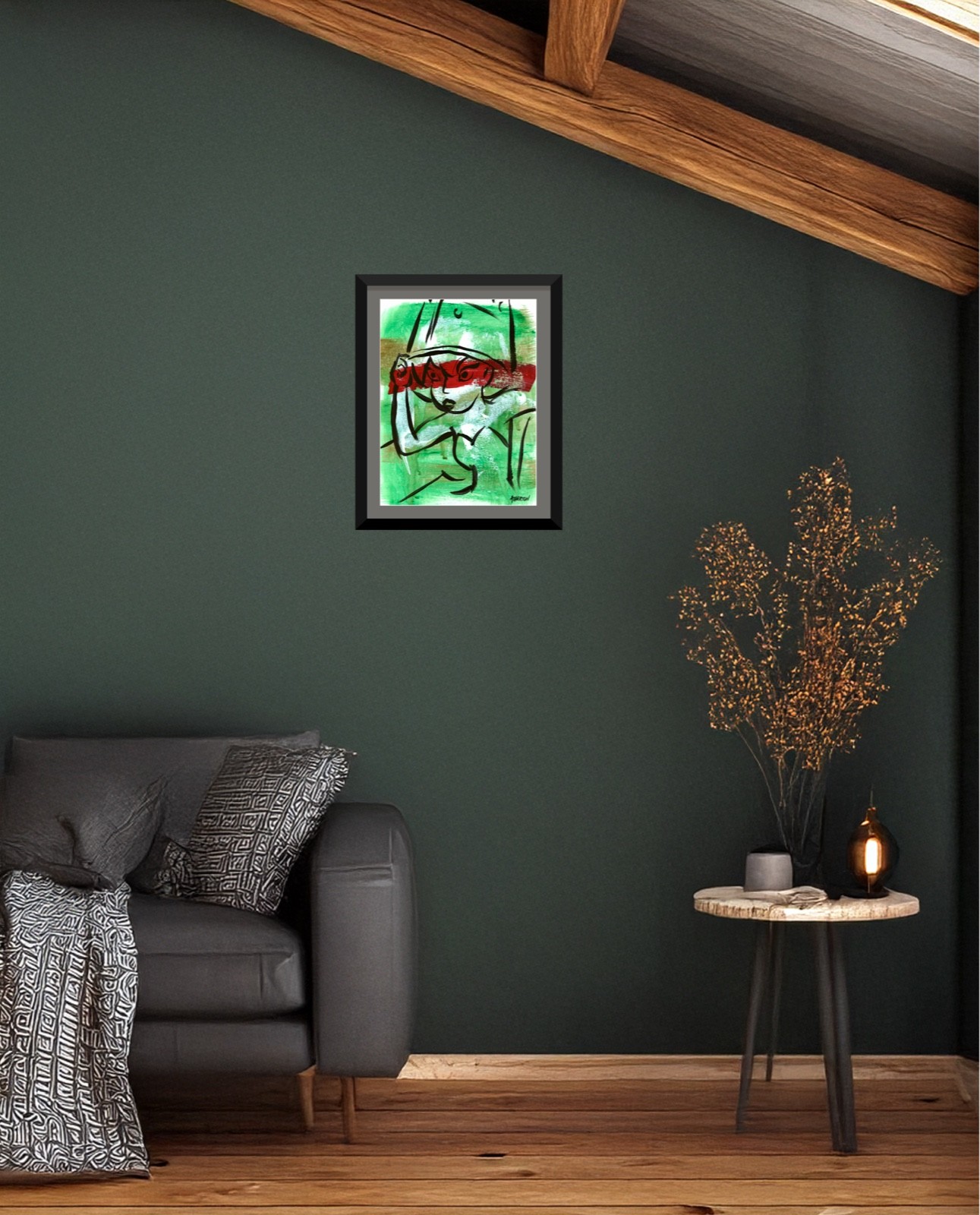 Atherton 9×12 Original Tinkerbell Peter Pan Painting «Angry Tink 1» signed