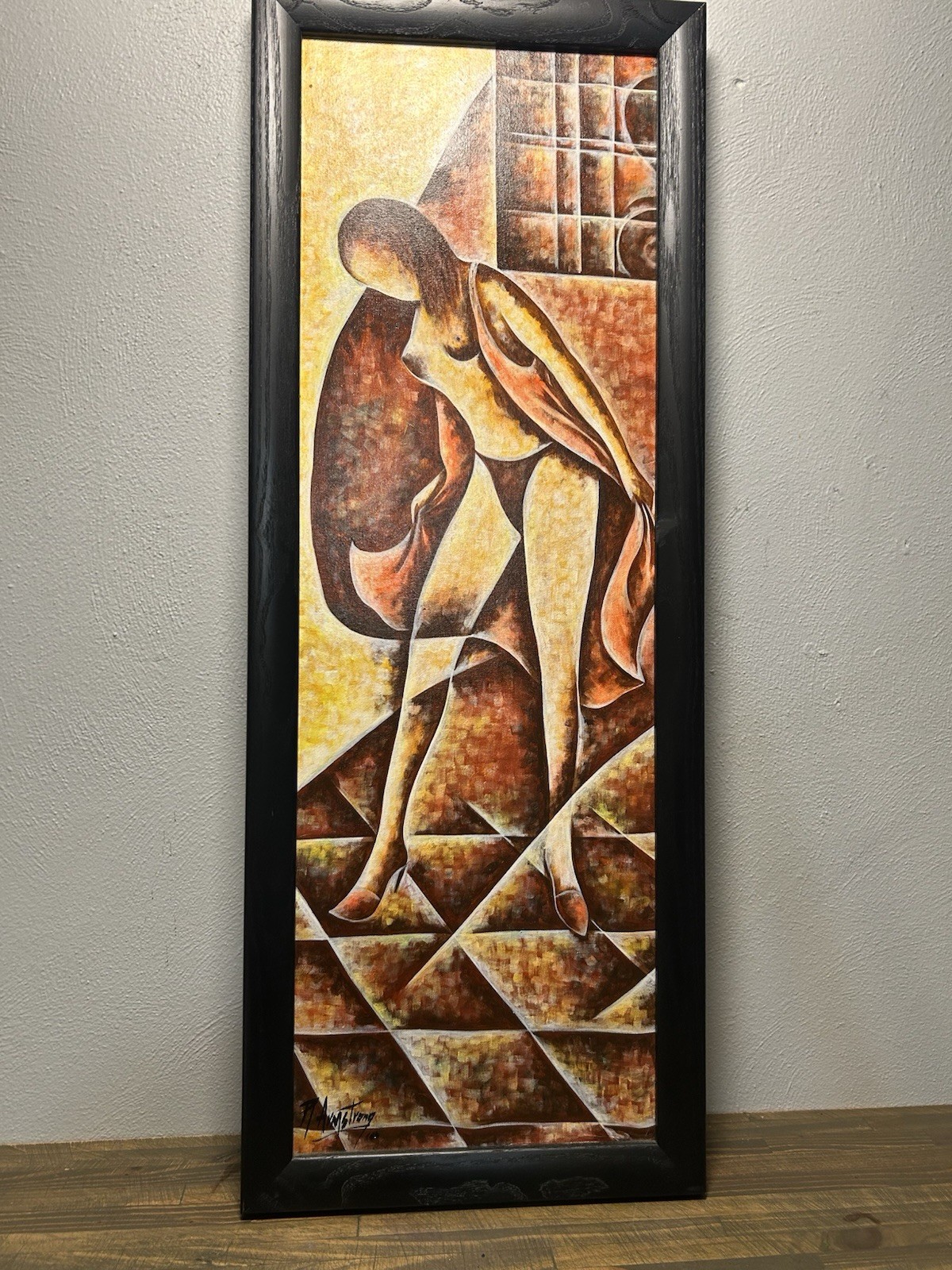 “desire” Original Painting By Robert Armstrong 12×36 Framed