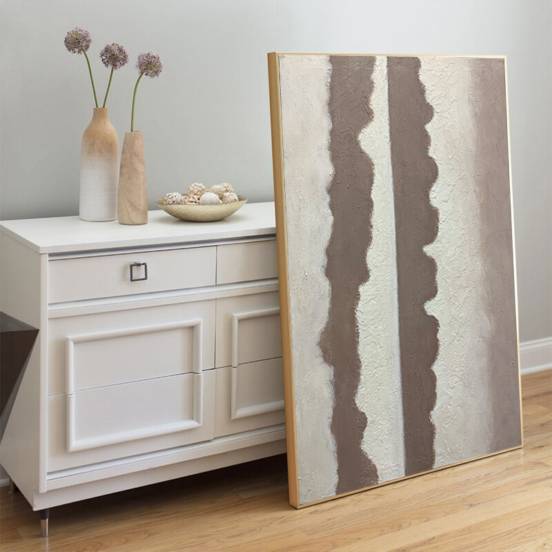 Villa Painting Simple Abstract Painting Vertical Large Single Connection Decor