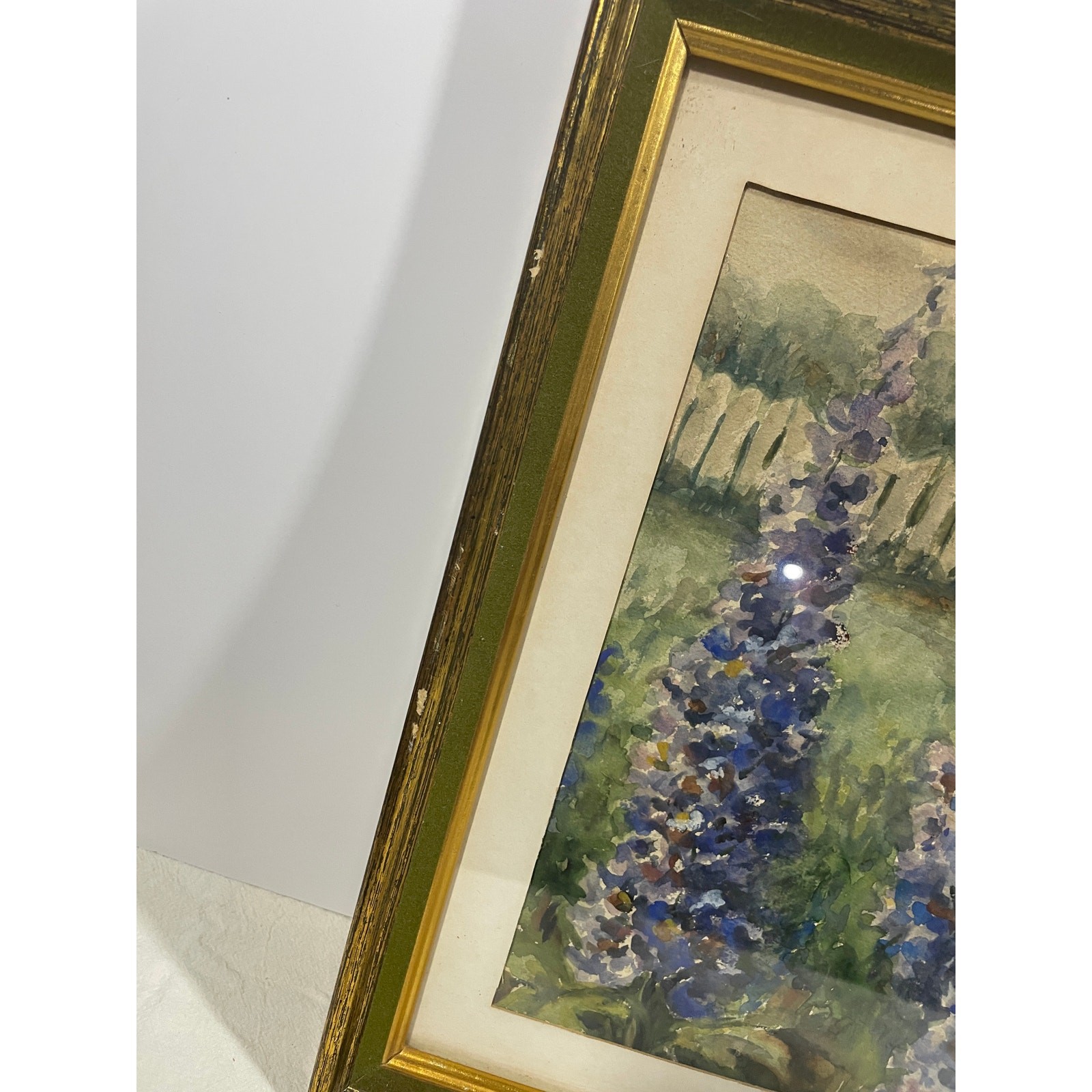 Original Signed Watercolor Landscape Impressionist Botanical Still Life Wall Art