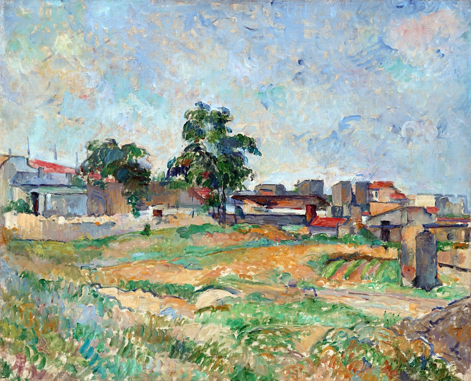 Paul Cezanne Landscape near Paris Reproduction – Giclee Canvas/Paper/Stretched