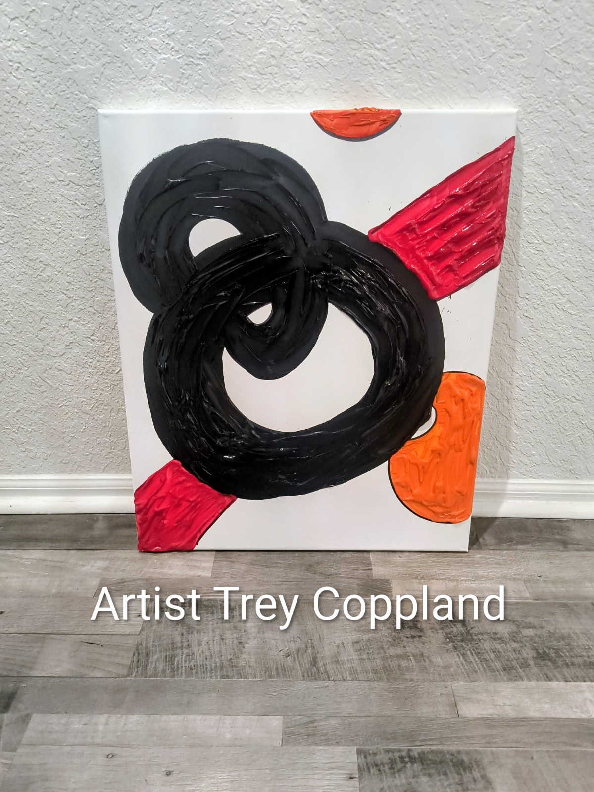 SPACE, Trey Coppland, Abstract Acrylic Painting, 20+24 in, 2026, Signed
