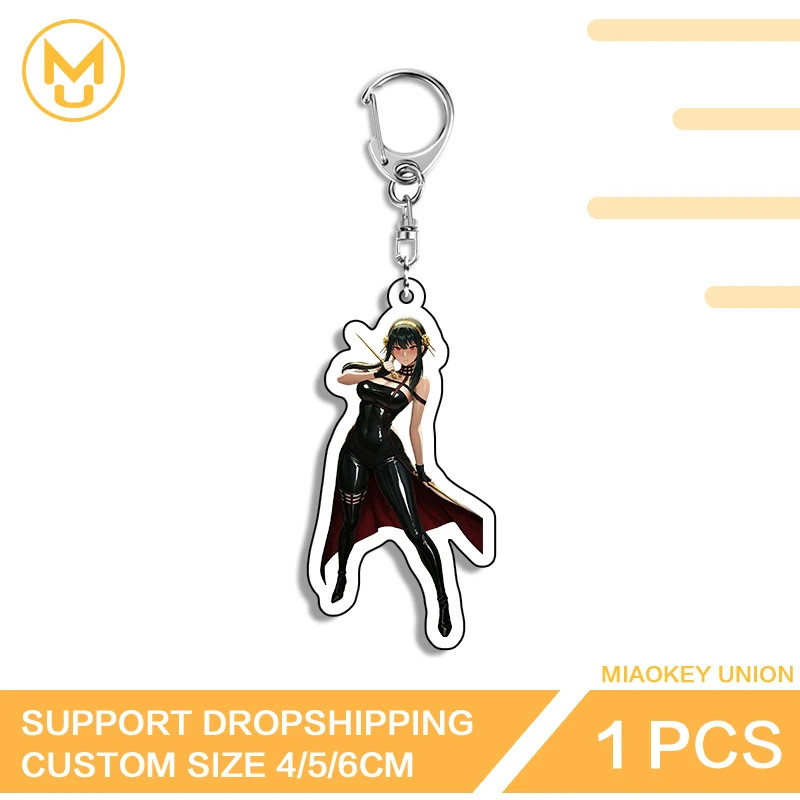 Yor Forger Photo Keychain Girl Acrylic Key Holder Giftidea Suitable Bag Giftidea