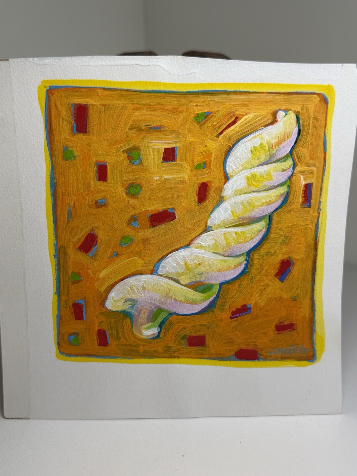 Lori Lohstoeter Original Paintings On Paper Seashell & Cocktails Set Of 2