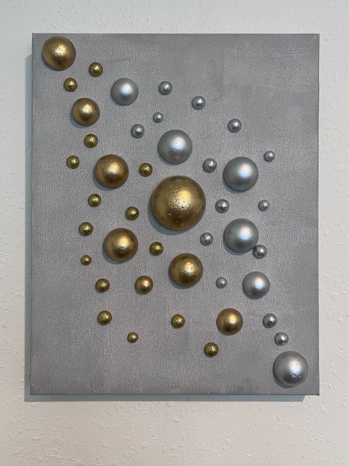 Handmade Original 3D Abstract Art by Alena Kalen «Spheres of Silence», COA