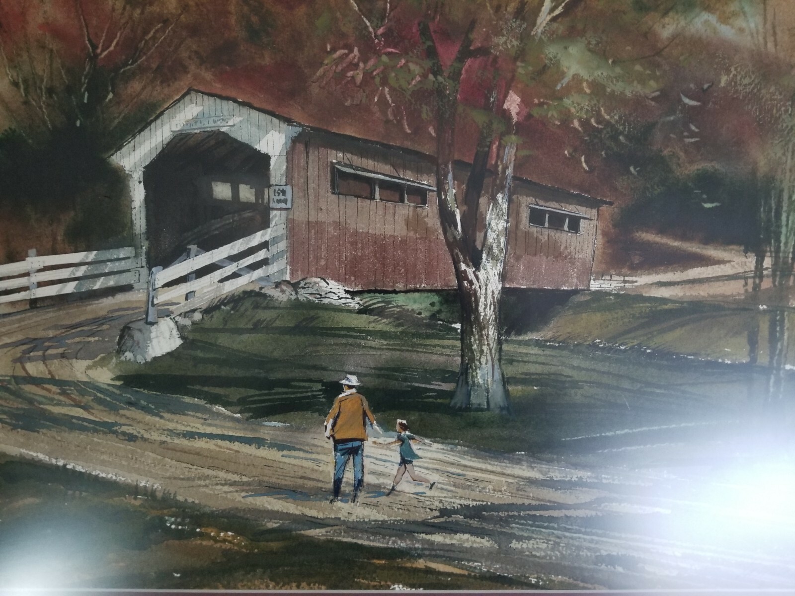COVERED BRIDGE Indiana by JAMES McBRIDE