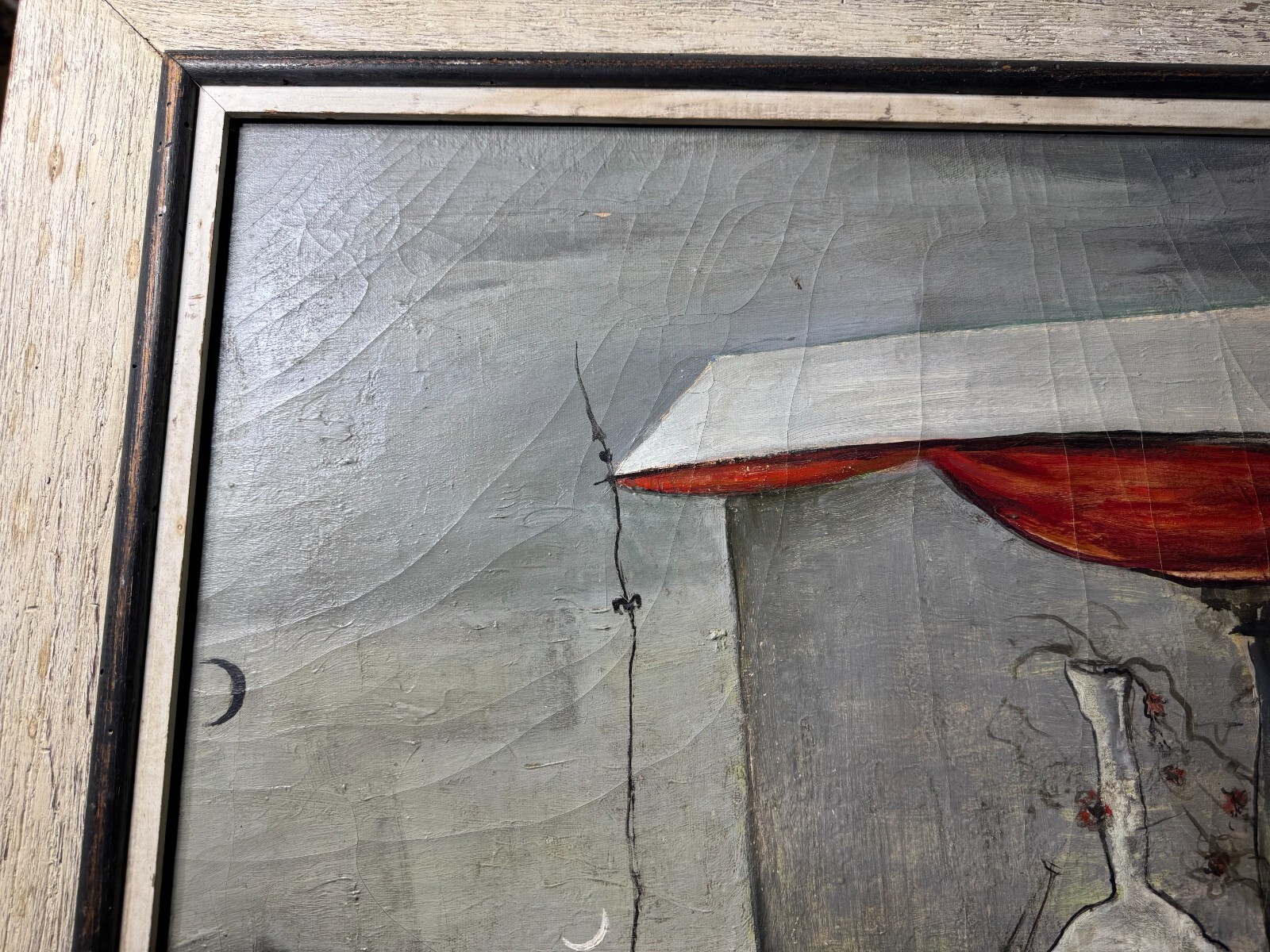 Large William Hugh Ferguson (1905 – 1985) «Abandoned Flower Cart» Oil Painting