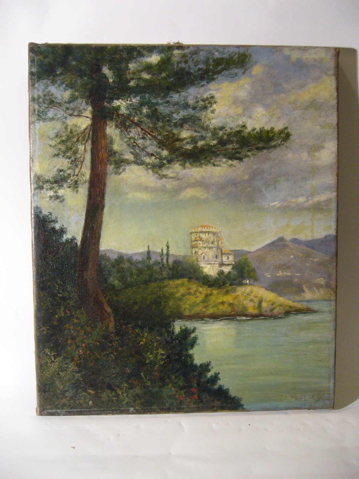 Emil Schultz-Riga Daugavpils Latvia Düsseldorf School: Villa Lake Garda Riga