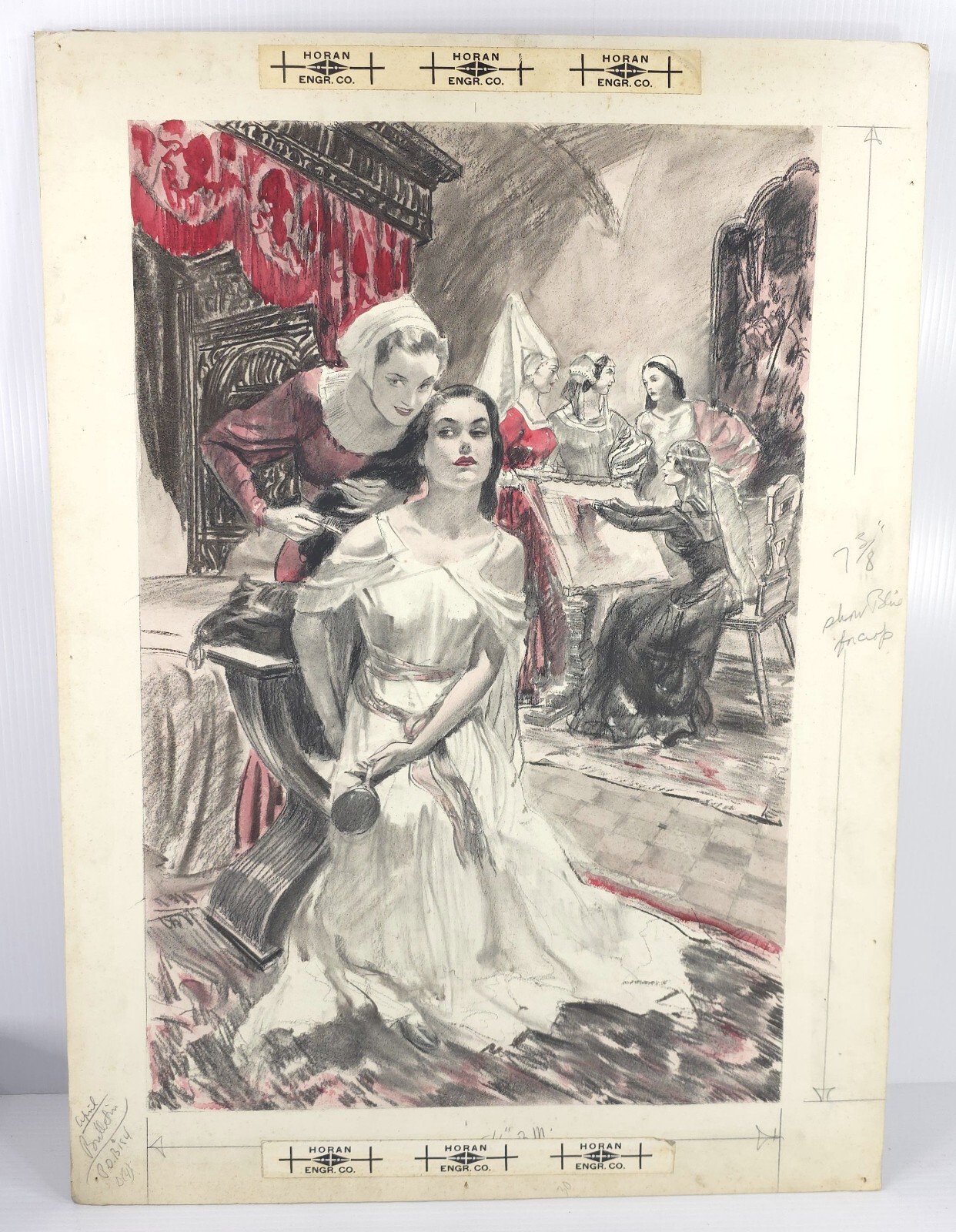 Walter Wallace Seaton (1895 – 1957) Illustration Painting Watercolor Gouache