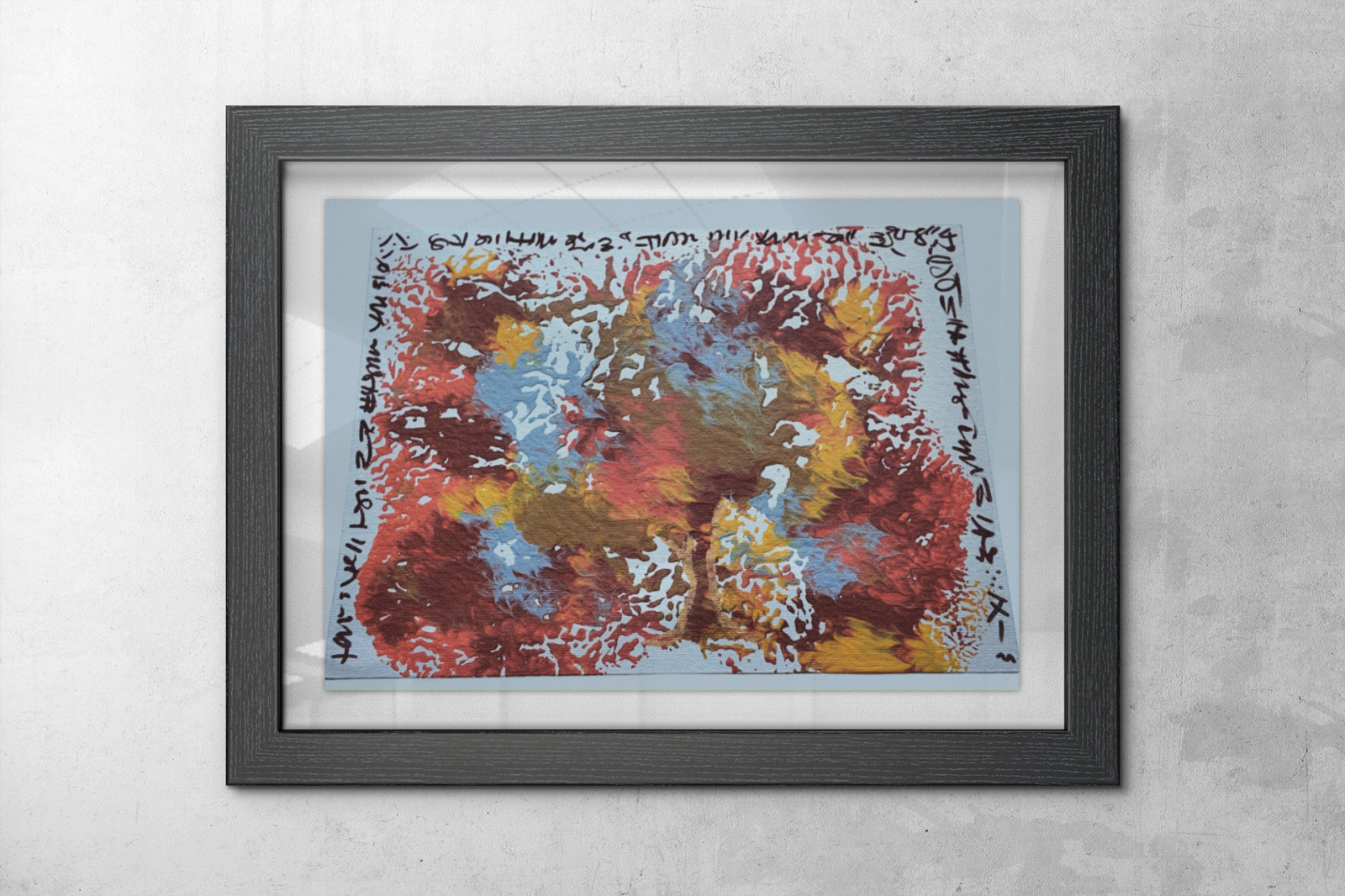 Fire Memory | Expressive Bold Earth & Sky Colors | OriginalAbstract Acrylic 12×9