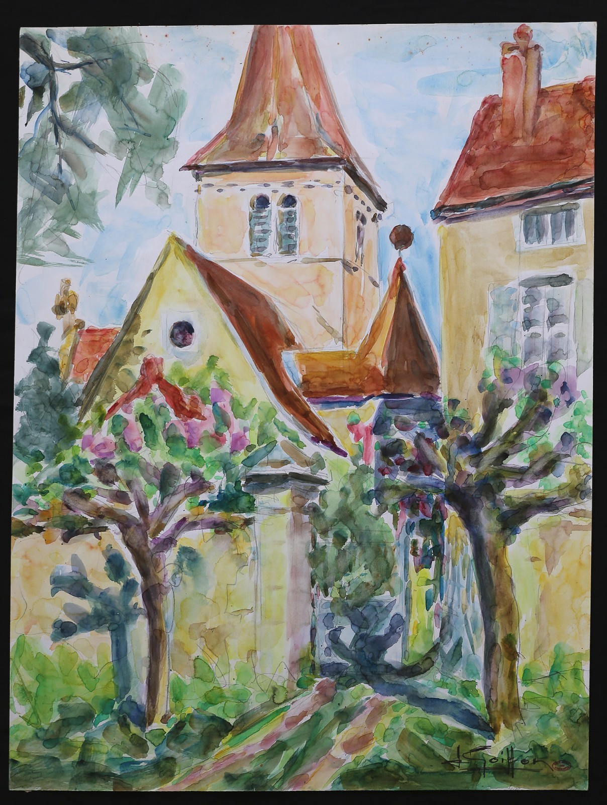Louis GOIFFON (1915) Burgundy Village Dijon Claudot André Patte