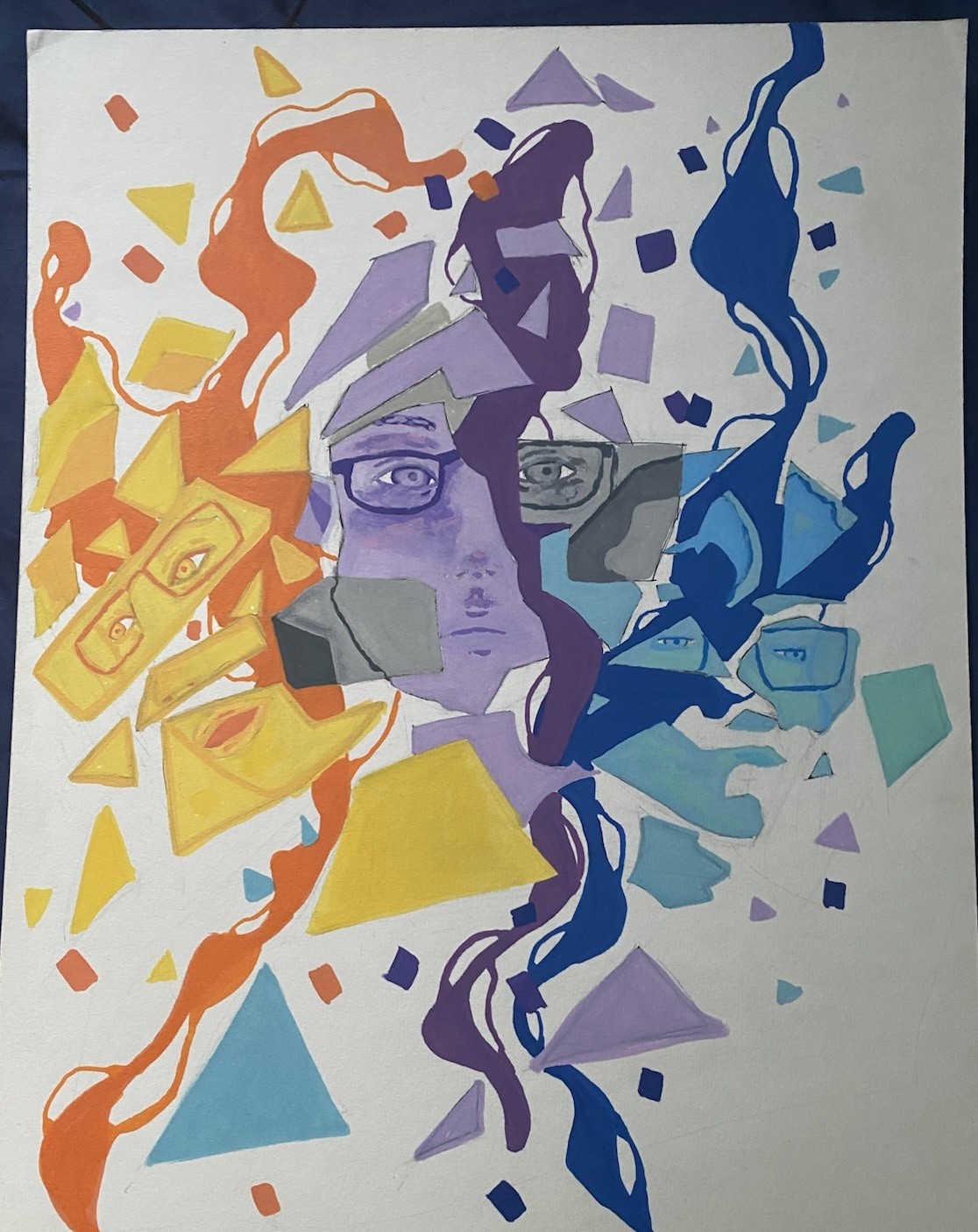 11×14 Original “Fragmented Portrait”, By Cody Lottmann, Signed And Dated