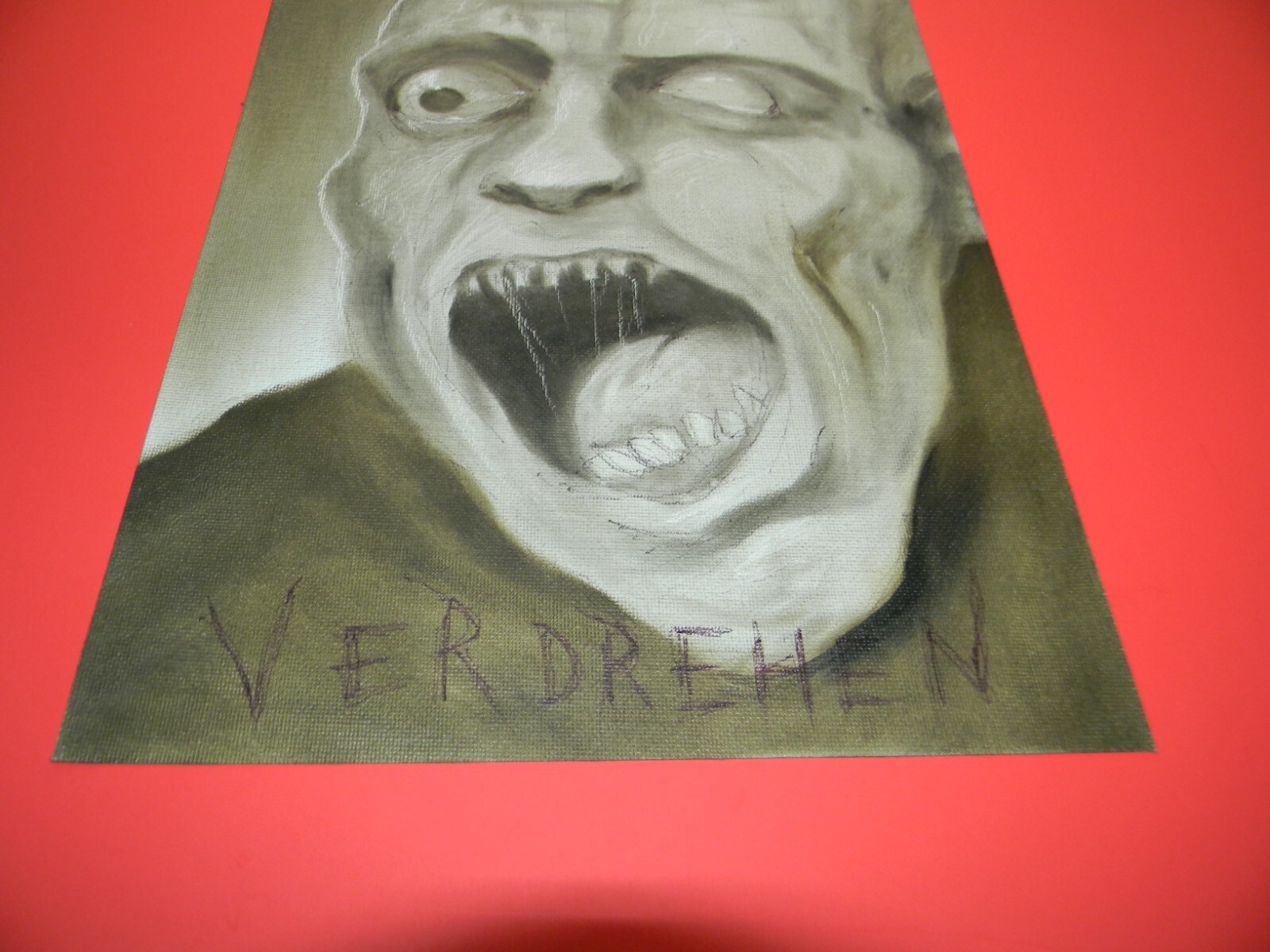 ORIGINAL Tormented ALEXANDER Todorov Horror Dark Art PERVERT Painting OOAK