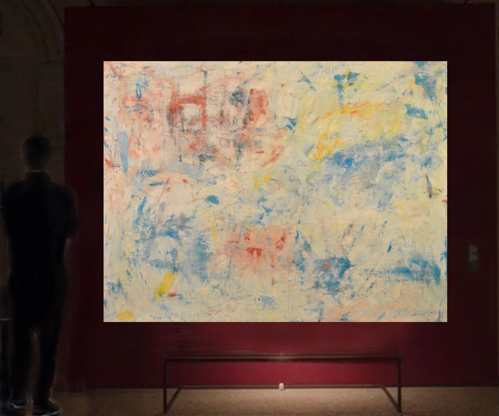 Mark Little￼Professional Canvas￼ Painting 81” X 62”(6ft 9in)Abstract Modern XL