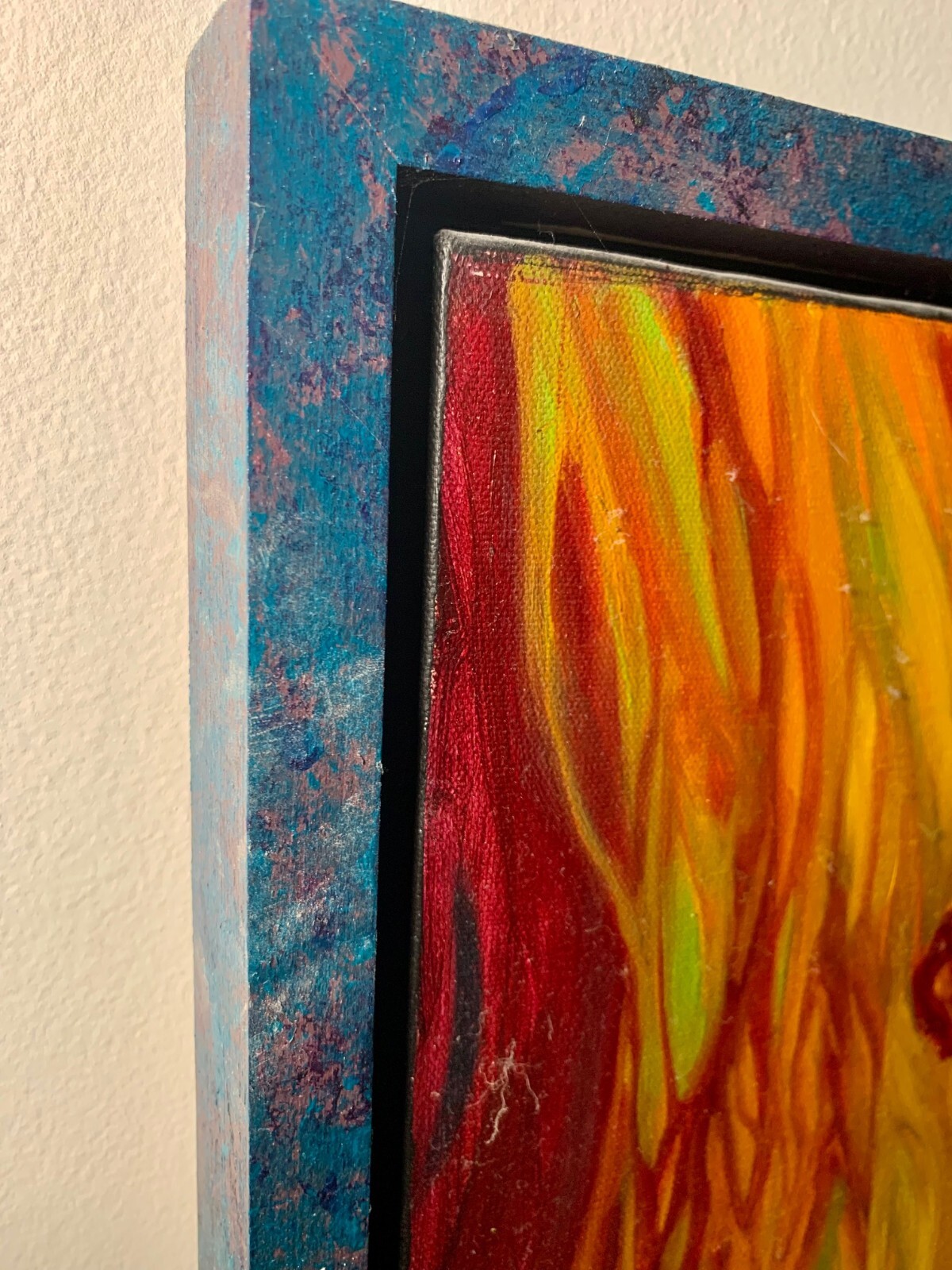🔥🐇GUY AITCHISON – Original Oil on Canvas – MIND TREE 1 – 1993 (TATTOO ARTIST)