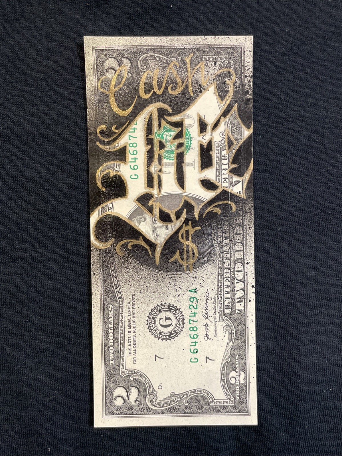 CASH LIFE 2 Dollar bill painting Tattoo Art Graffiti Art Street Art Hustle