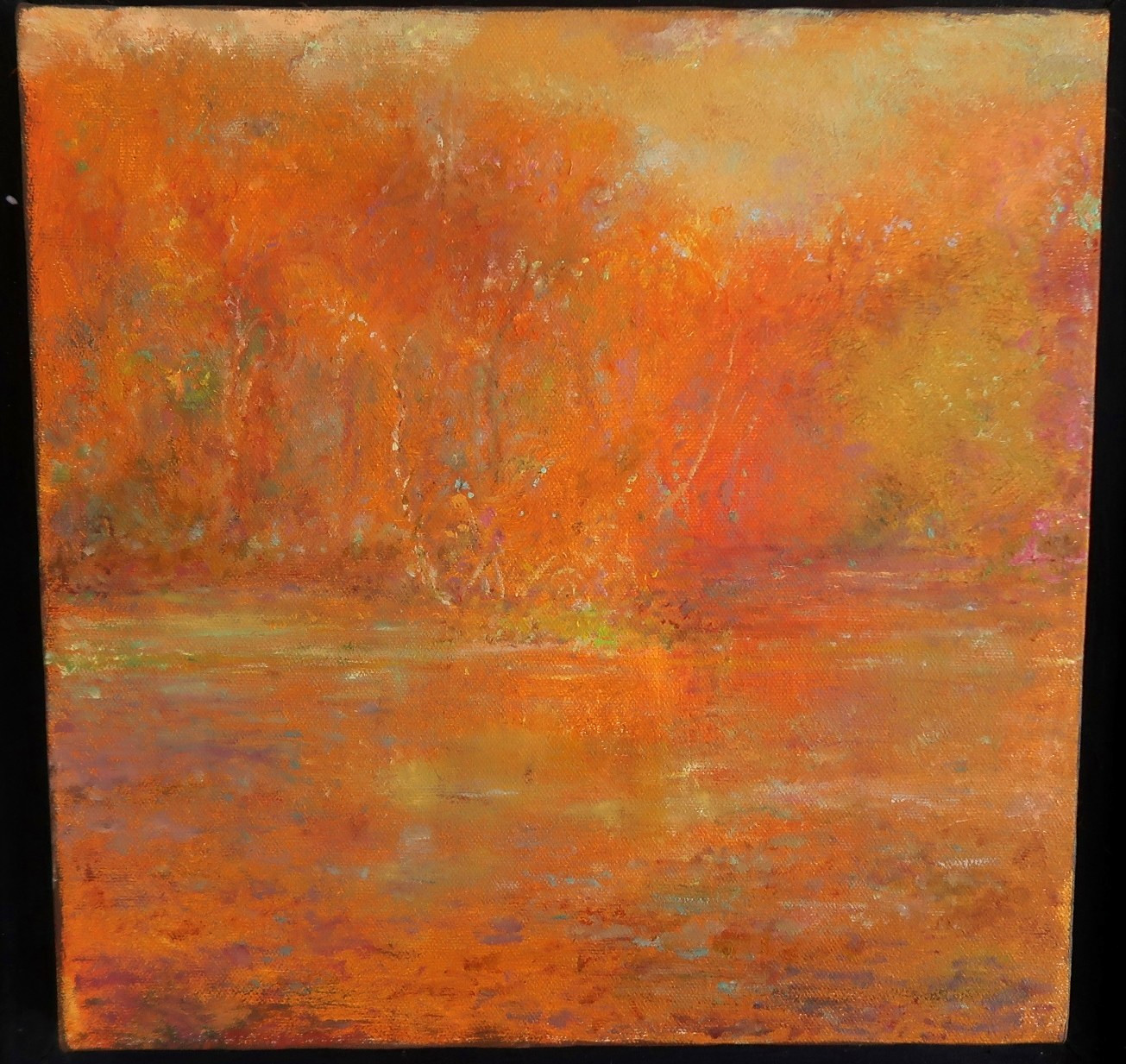 VERMONT FALL FOLIAGE Impressionism PAINTING – Wetland Series 1997, Late Autumn