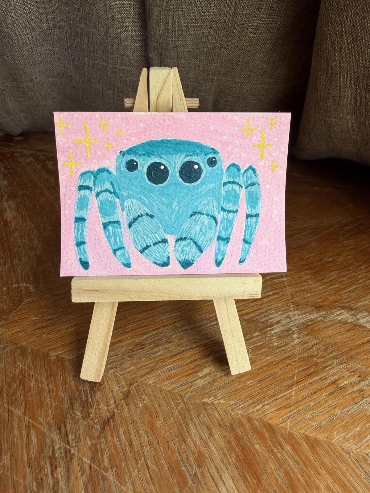 ACEO original Spider Fantasy Mixed Media SamShoemaker.art