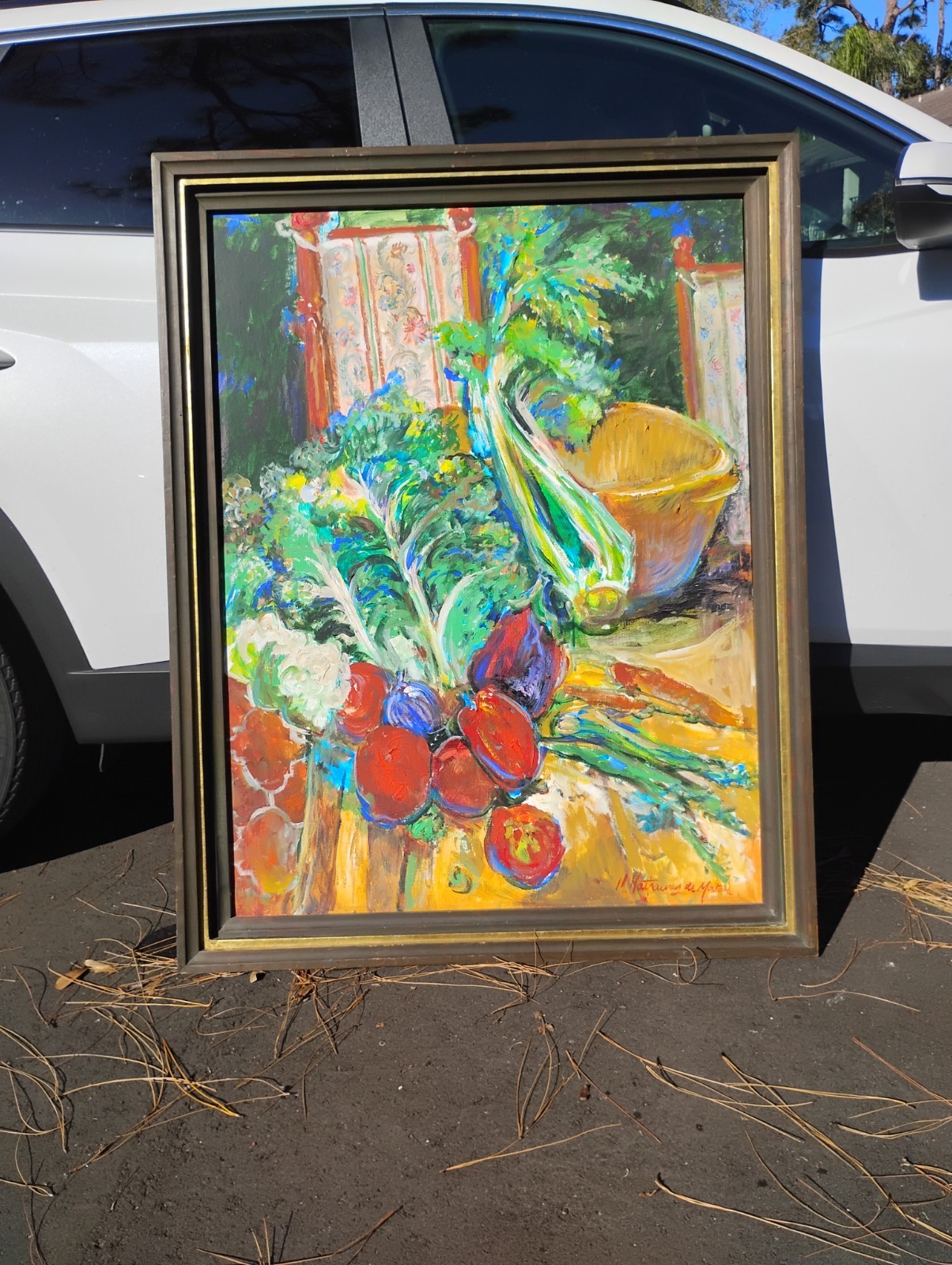 Painting «Still Life» ’70’s oil Sig «Morton» Saratsota