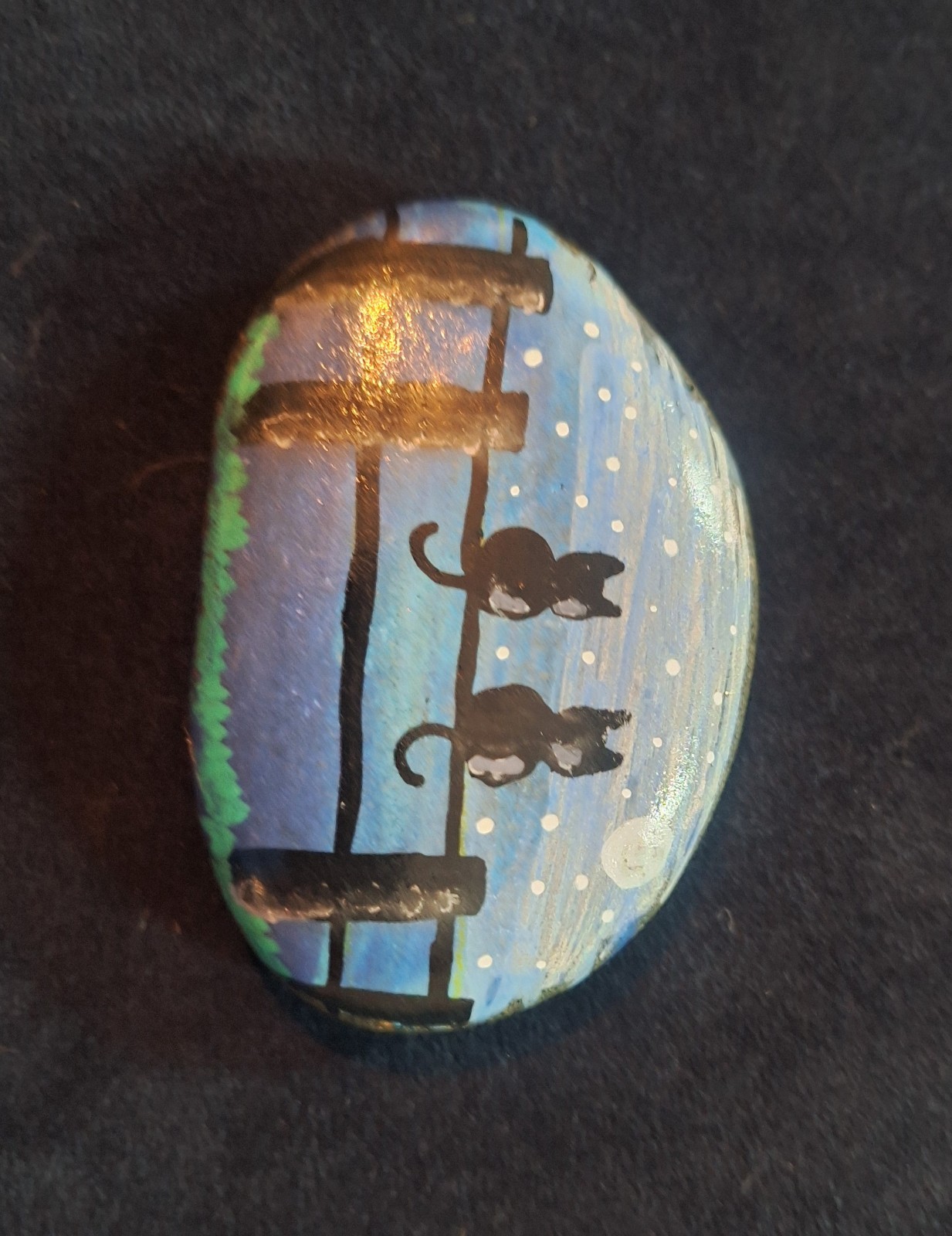 rock art hand painted rock/ stone